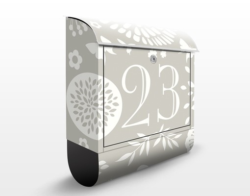 Briefkasten mit eigenem Text No.JS304 WunschText Gartenidylle
