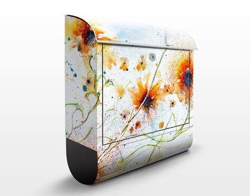 Briefkasten Painted Flowers