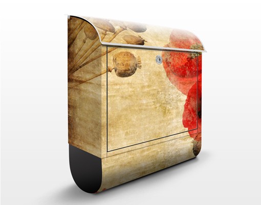 Briefkasten Poppy Flower