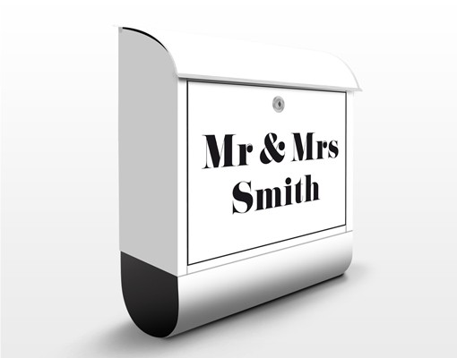 Briefkasten mit eigenem Text No.EK428 WunschText Klassische Schrift