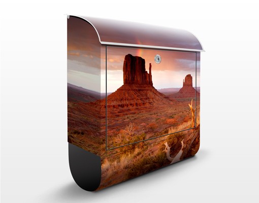 Briefkasten Monument Valley bei Sonnenuntergang