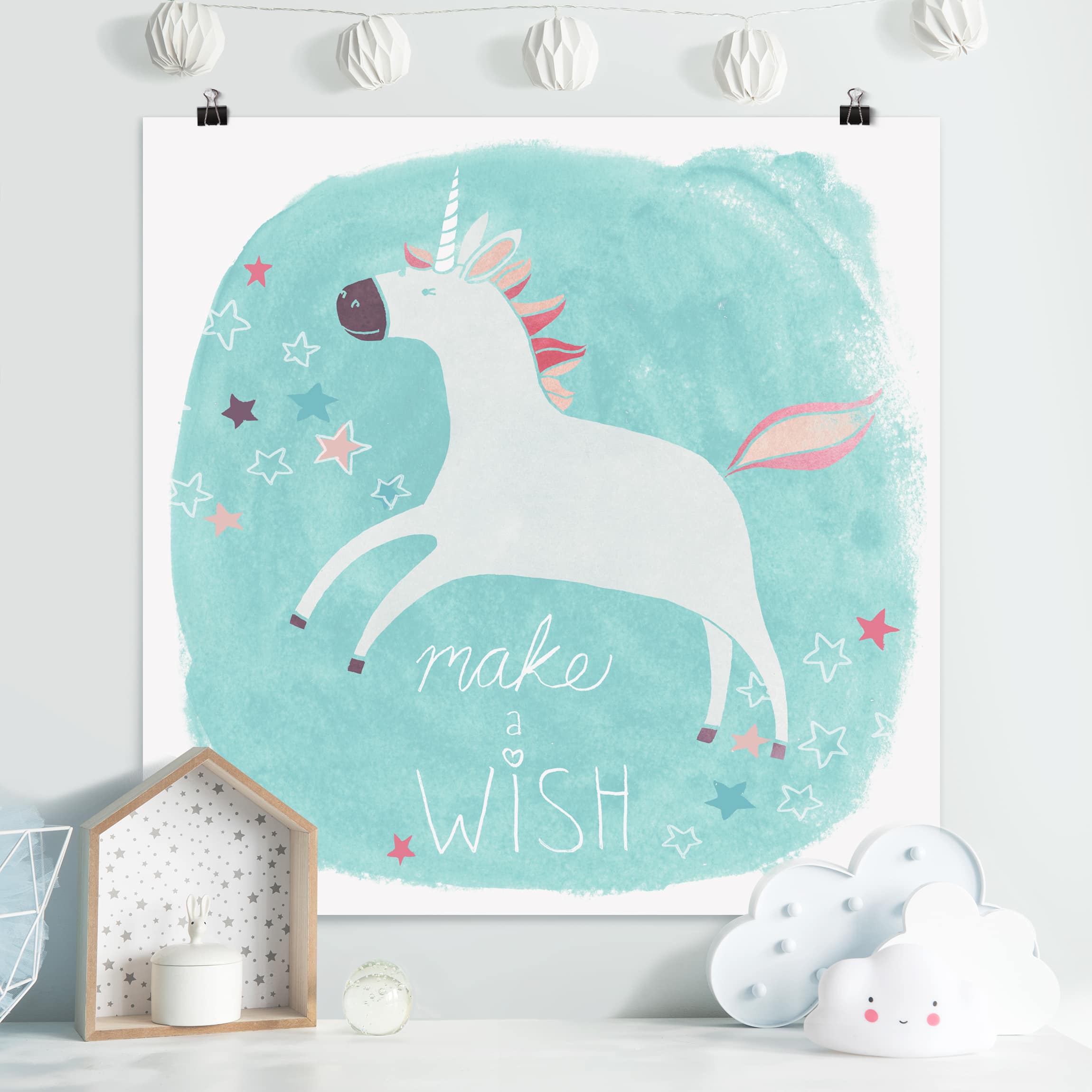 Poster Einhorn-Truppe - Wish