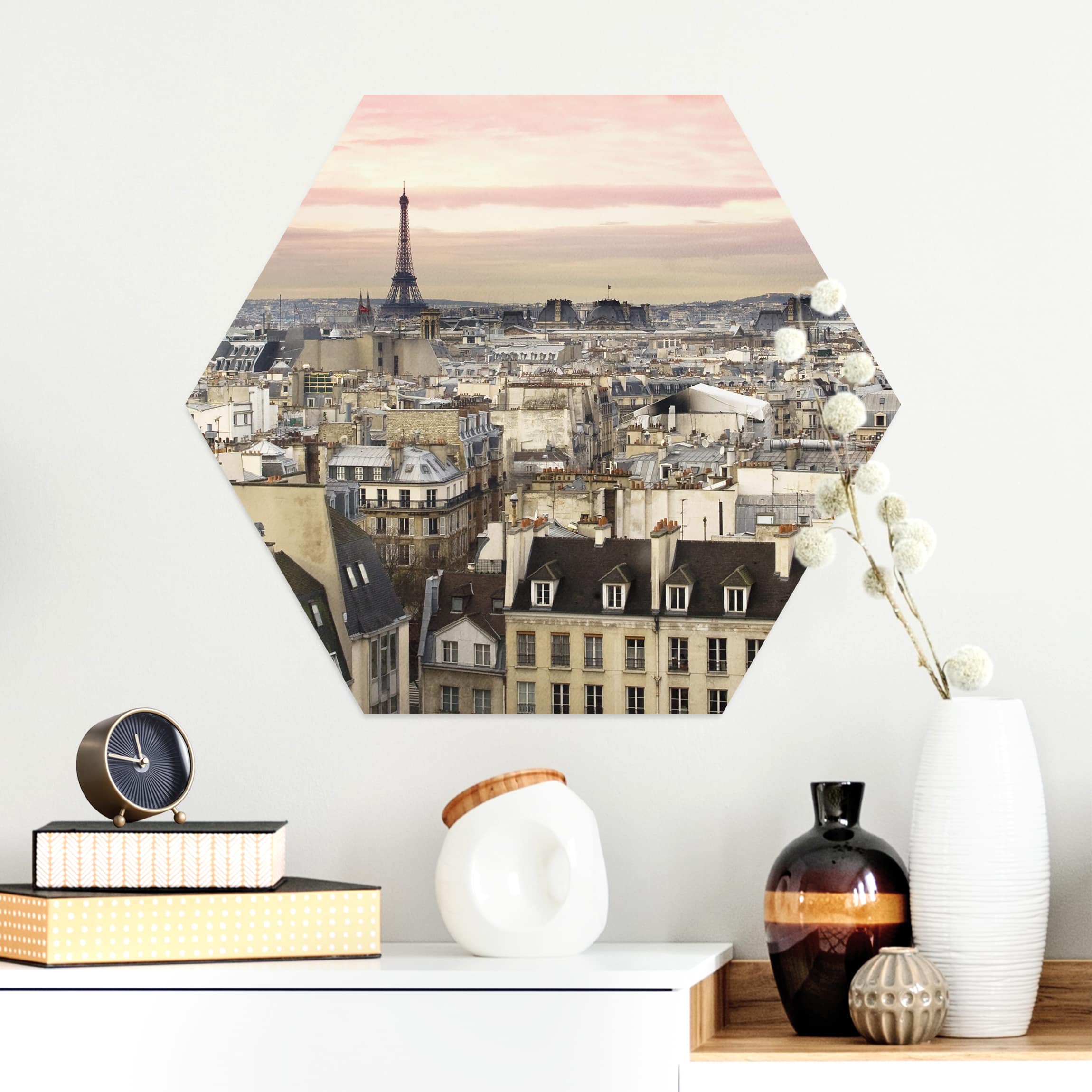 Hexagon-Alu-Dibond Bild Paris hautnah