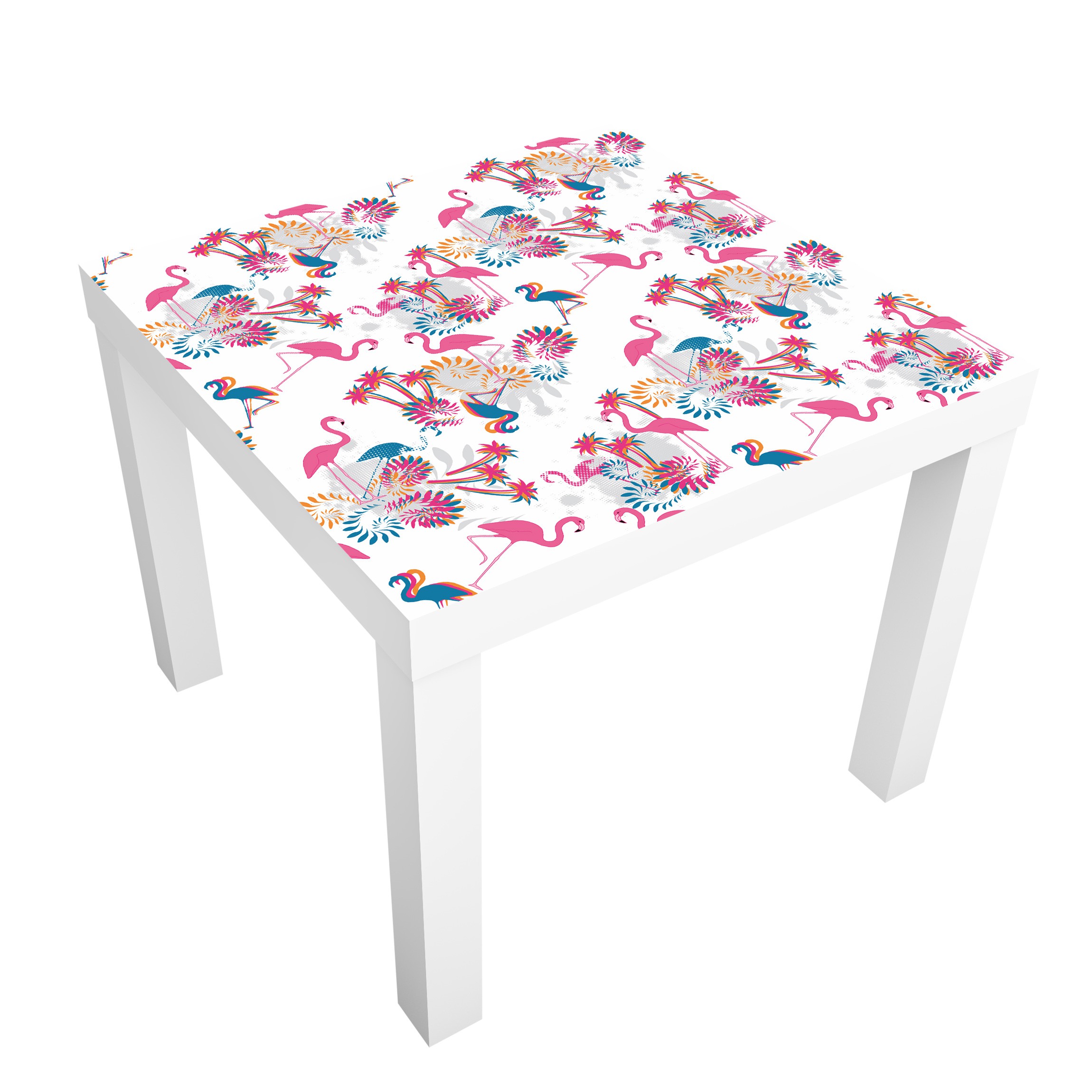 Möbelfolie für IKEA Lack Tanz der Flamingos / Flamingo Design