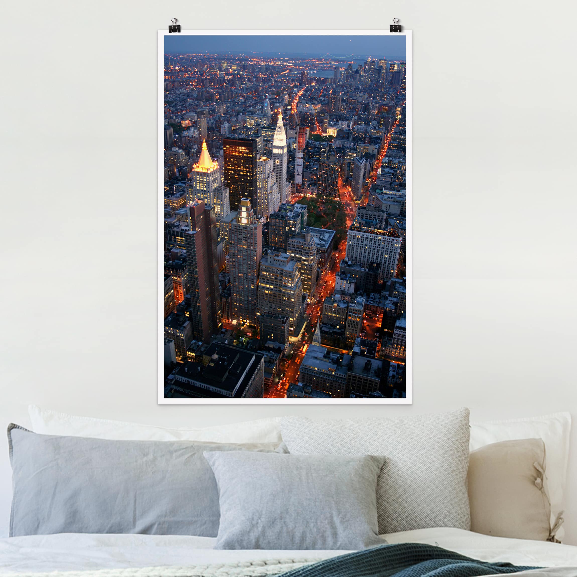 Poster - Hochformat Manhattan Lights