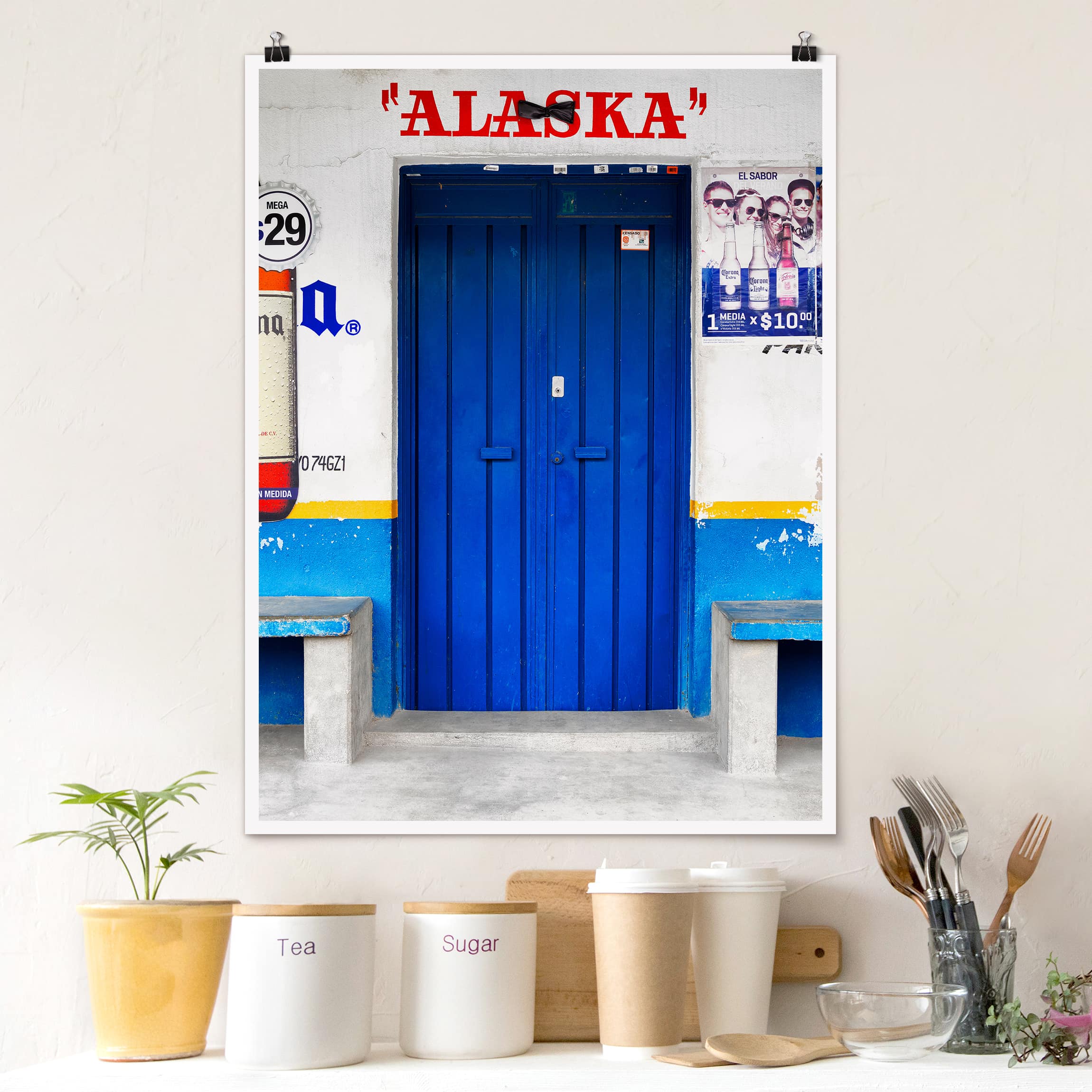 Poster - Hochformat ALASKA Blue Bar