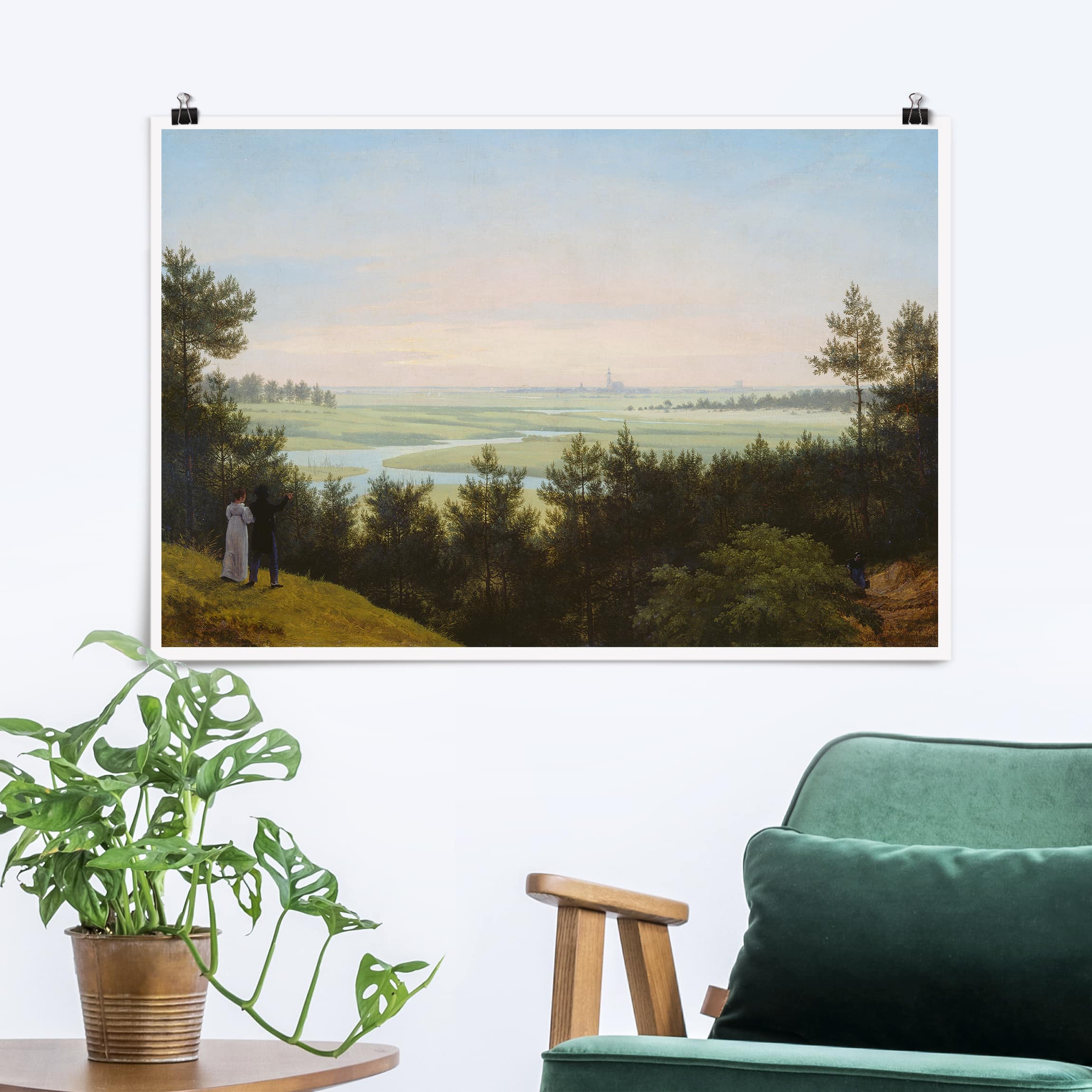 Poster Karl Friedrich Schinkel - Landschaft bei Pichelswerder