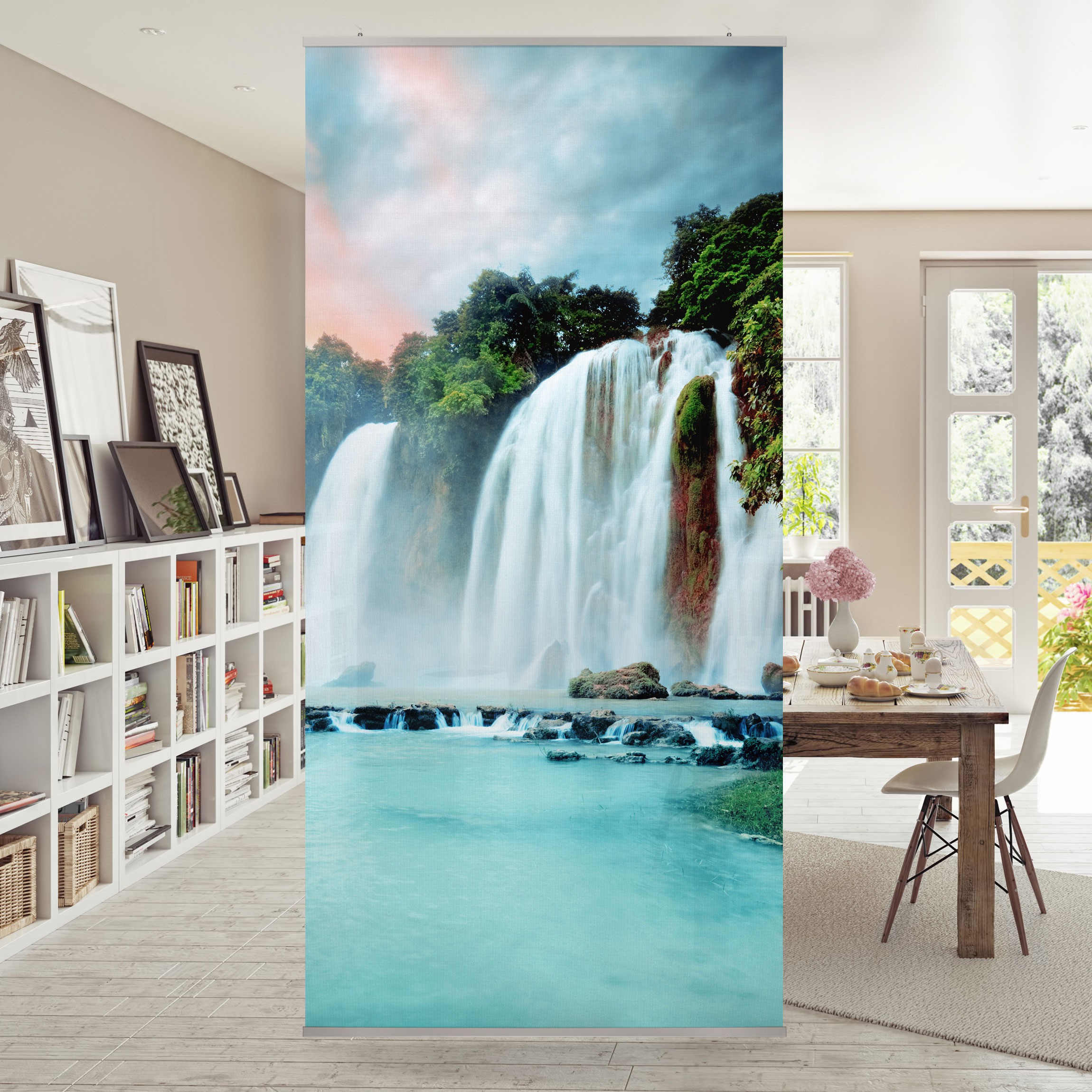 Raumteiler Wasserfallpanorama