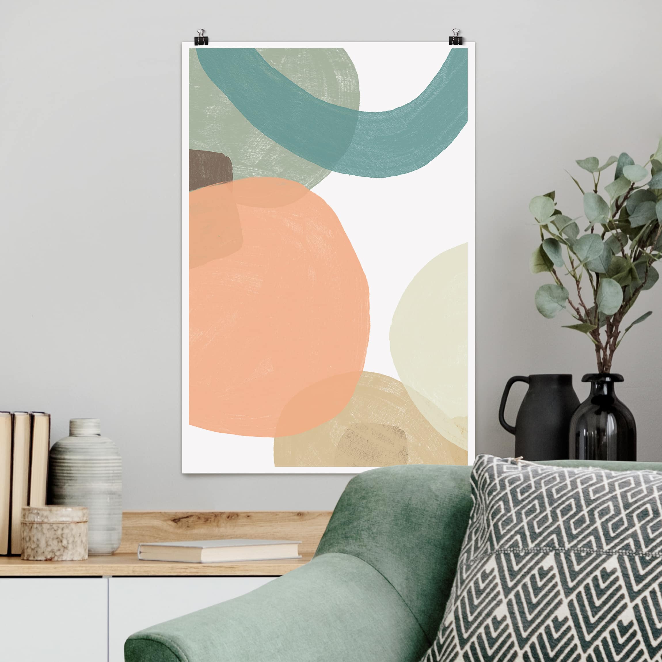 Poster - Hochformat Pailletten im Detail II