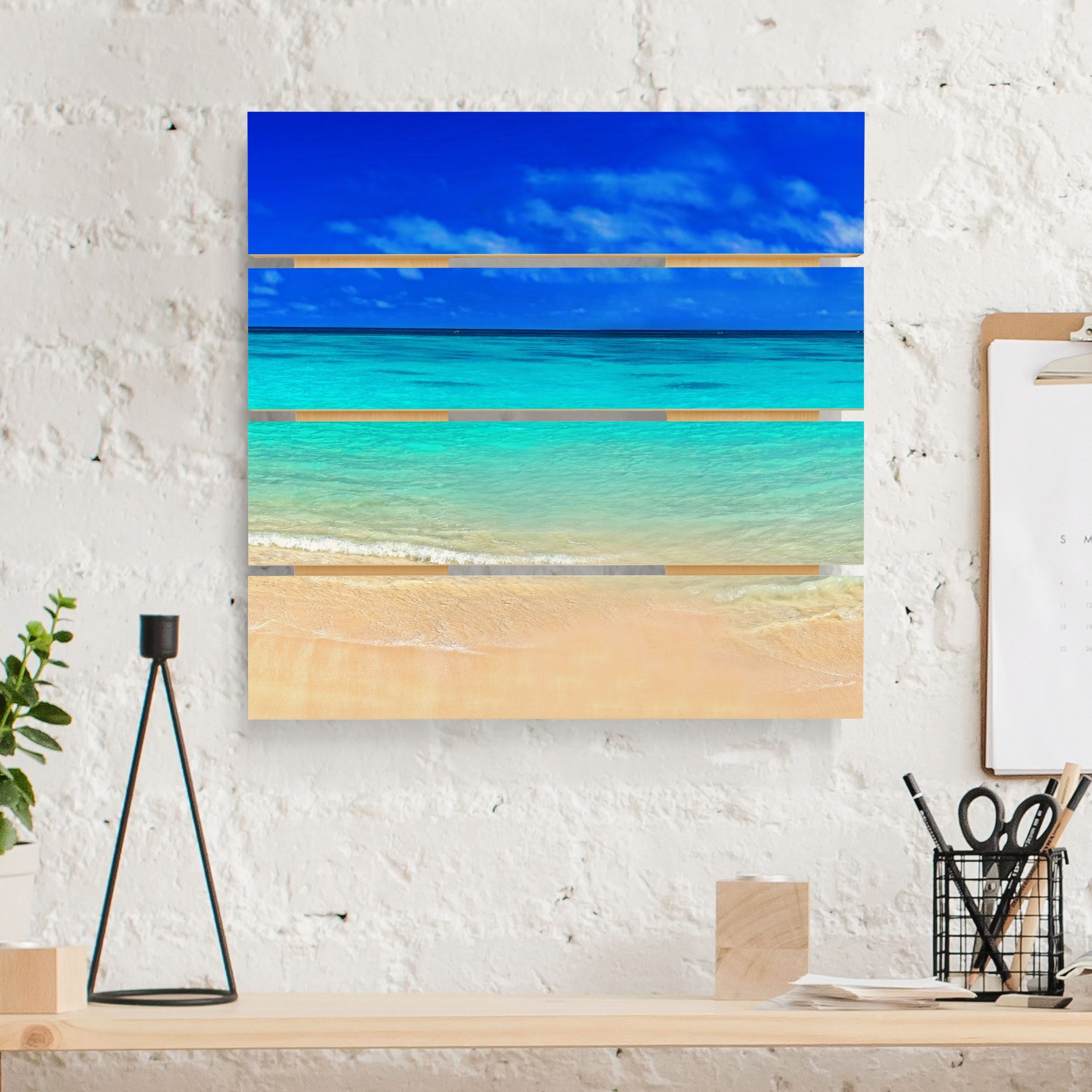 Holzbild Plankenoptik Paradise Beach I