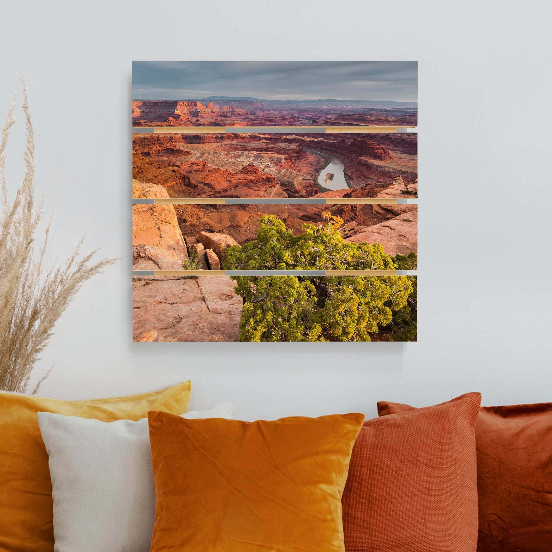 Holzbild Plankenoptik - Quadrat Dead Horse Point Canyonlands National Park USA