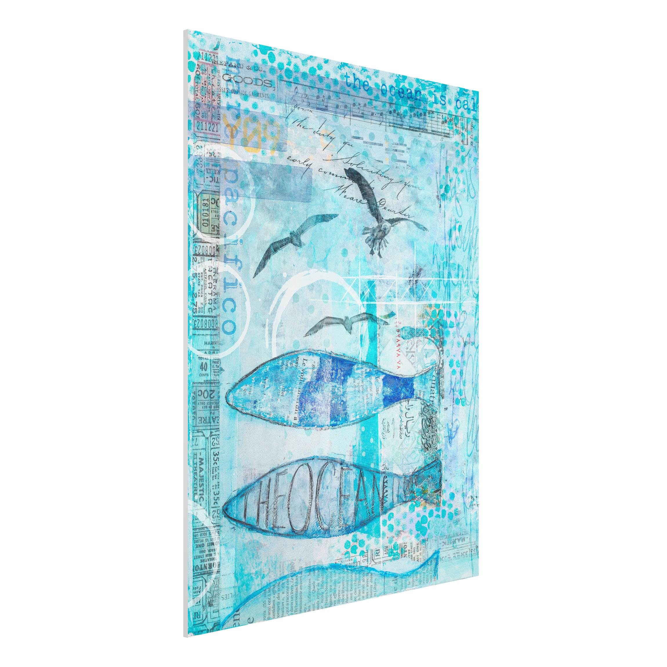 Forexbild Bunte Collage - Blaue Fische