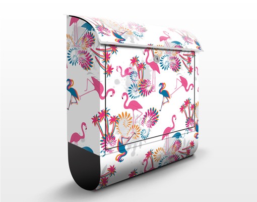 Briefkasten Flamingo Designmuster