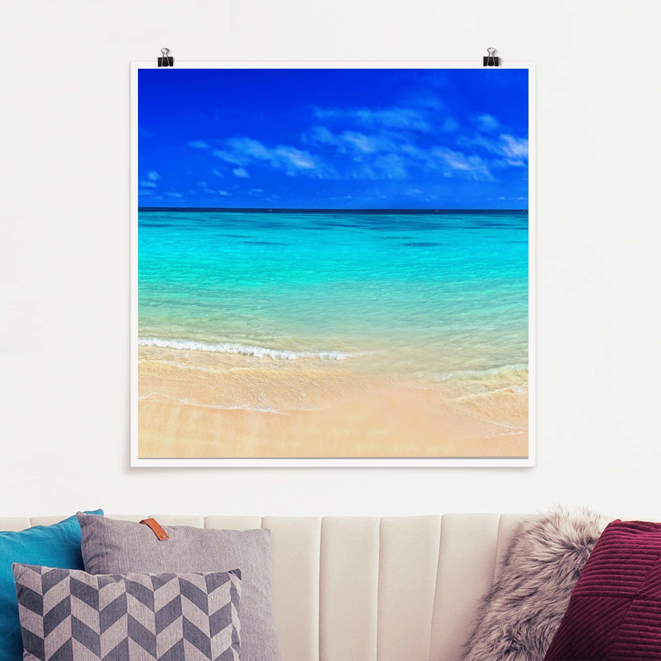Poster - Quadrat Paradise Beach I