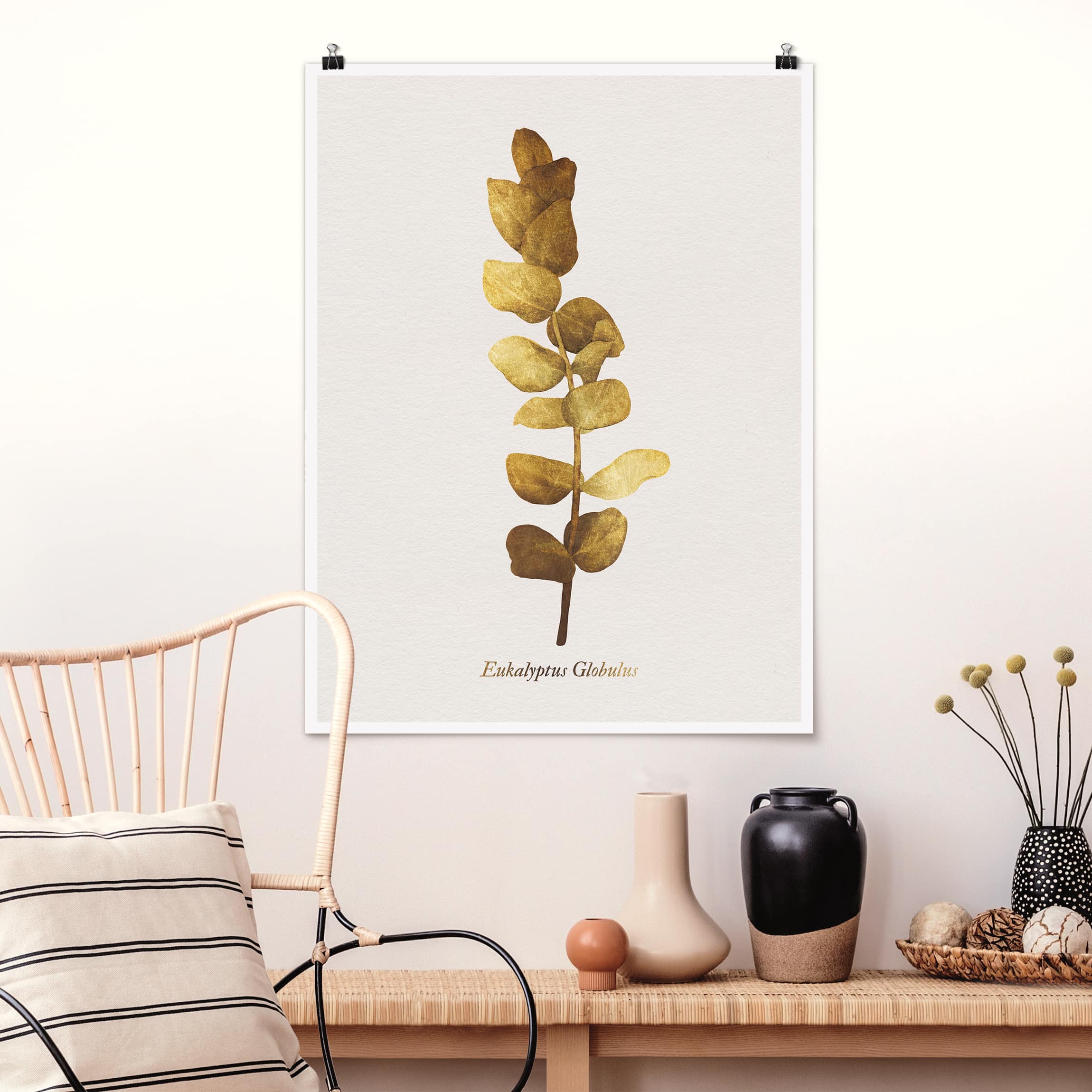 Poster Gold - Eukalyptus