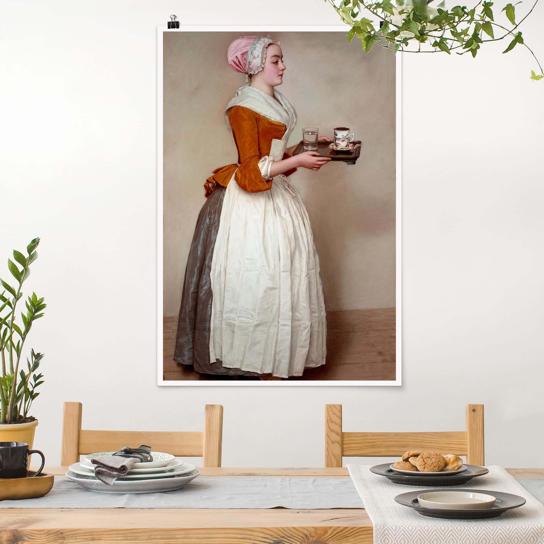 Poster - Hochformat Jean Etienne Liotard - Das Schokoladenmädchen