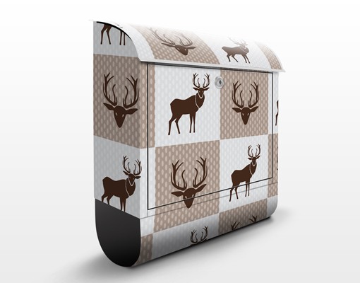 Briefkasten Hirsch Ornament