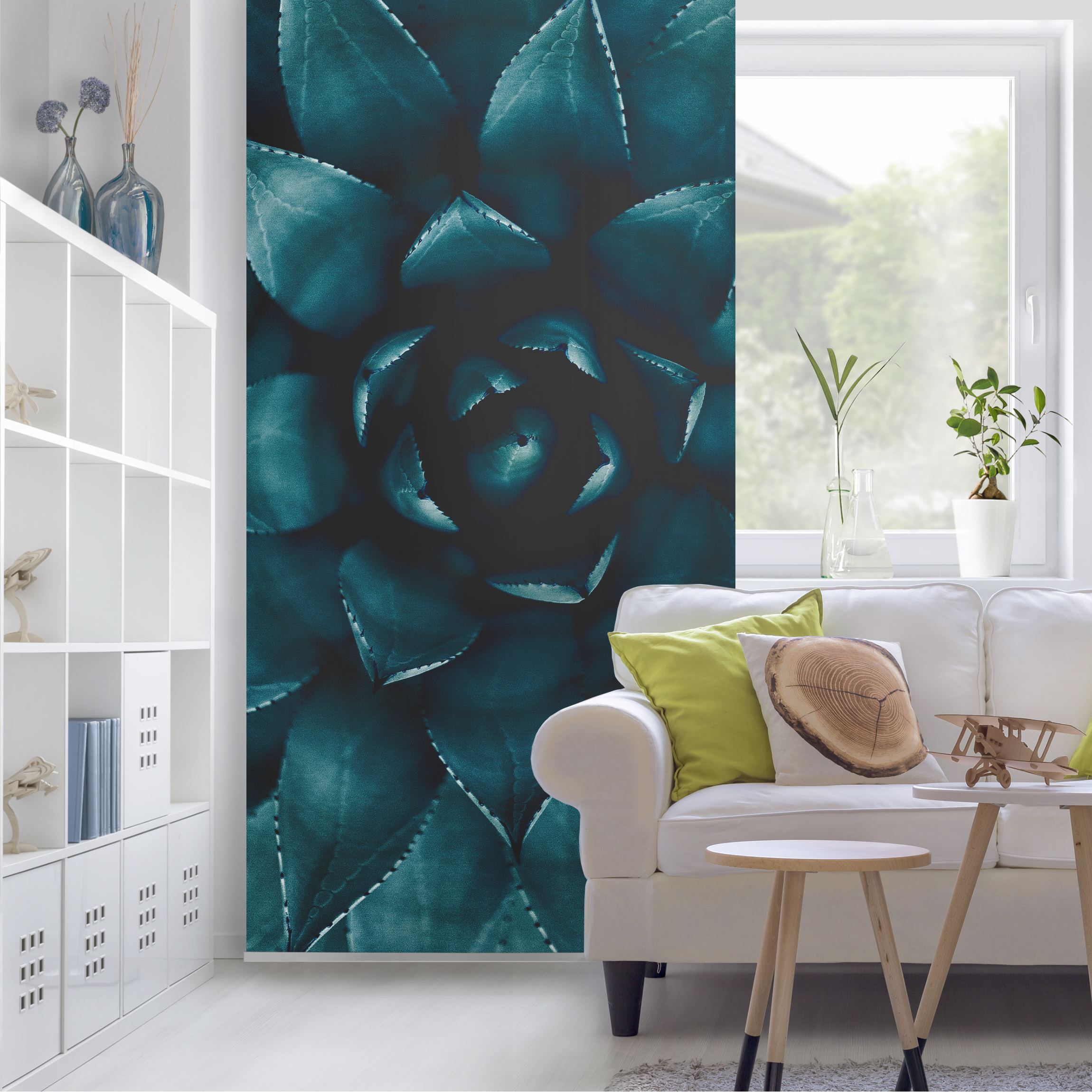 Raumteiler Sukkulente Petrol II