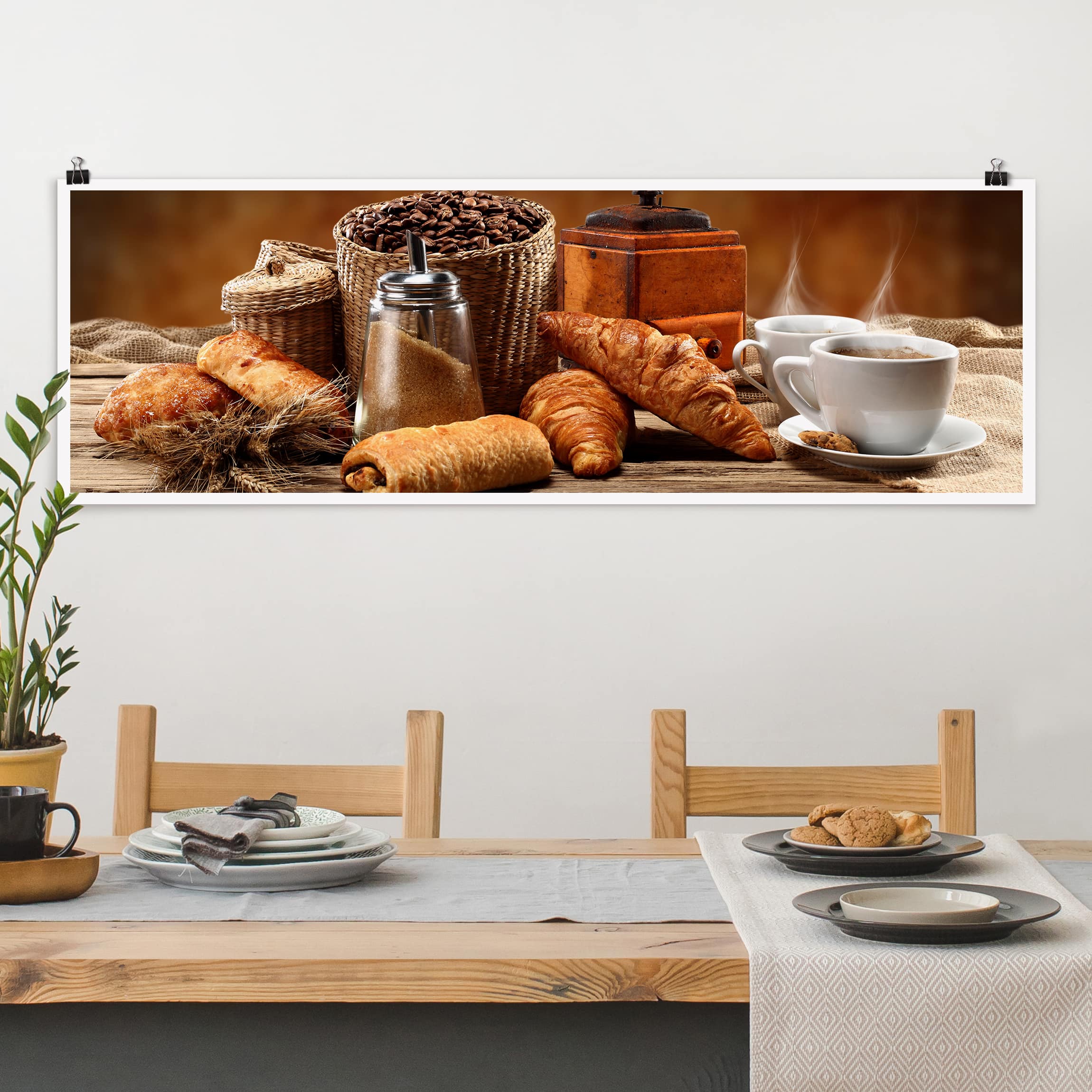 Panorama Poster Küche Frühstückstisch