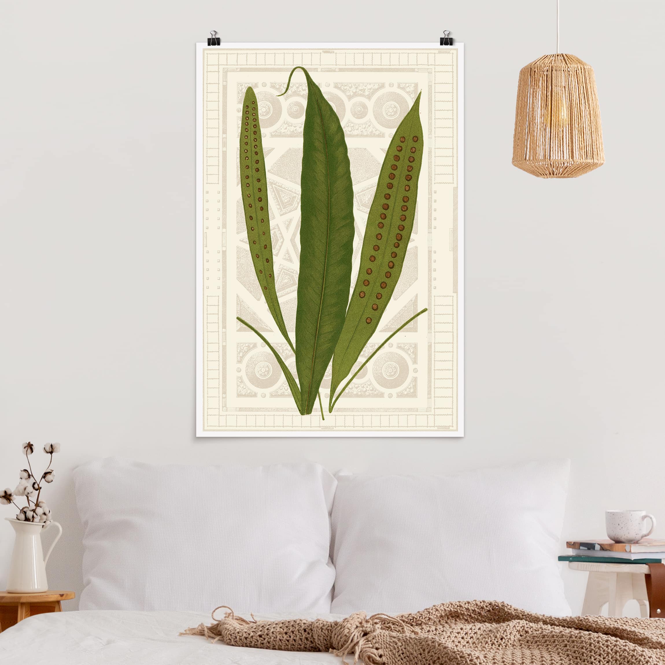 Poster - Hochformat Farne des Gartens VI