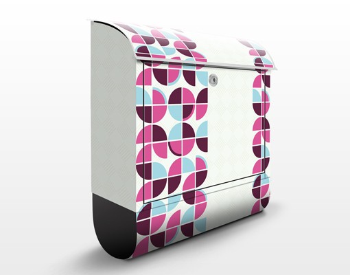 Briefkasten Retro Kreise Musterdesign