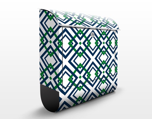 Briefkasten Karo Musterdesign