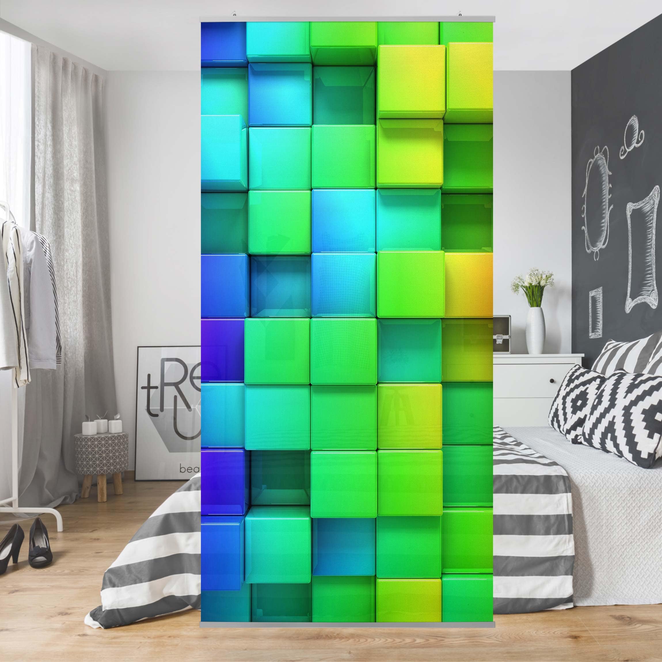 Raumteiler 3D Würfel