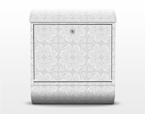 Briefkasten Modernes Ornament Grau