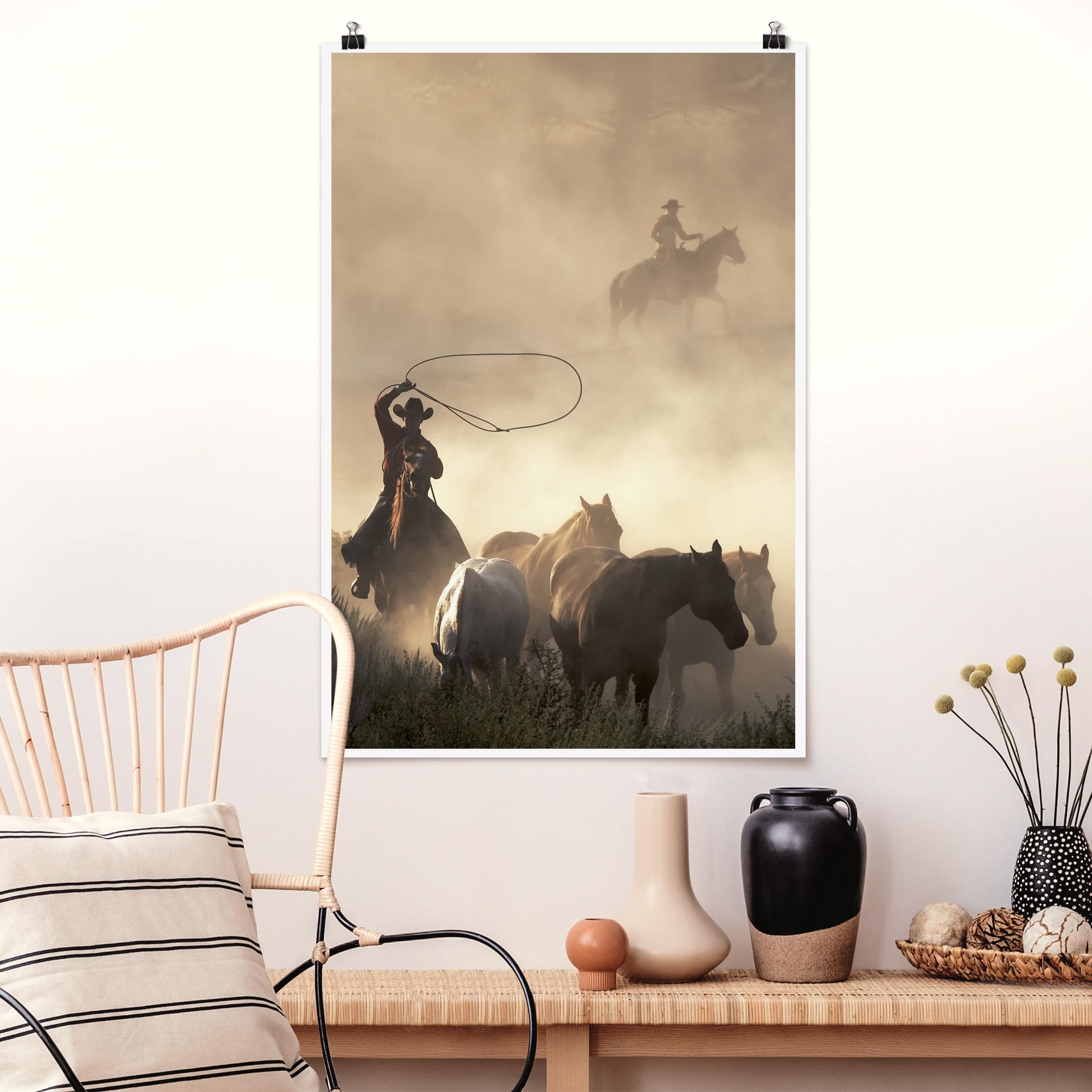 Poster - Hochformat Cowboys