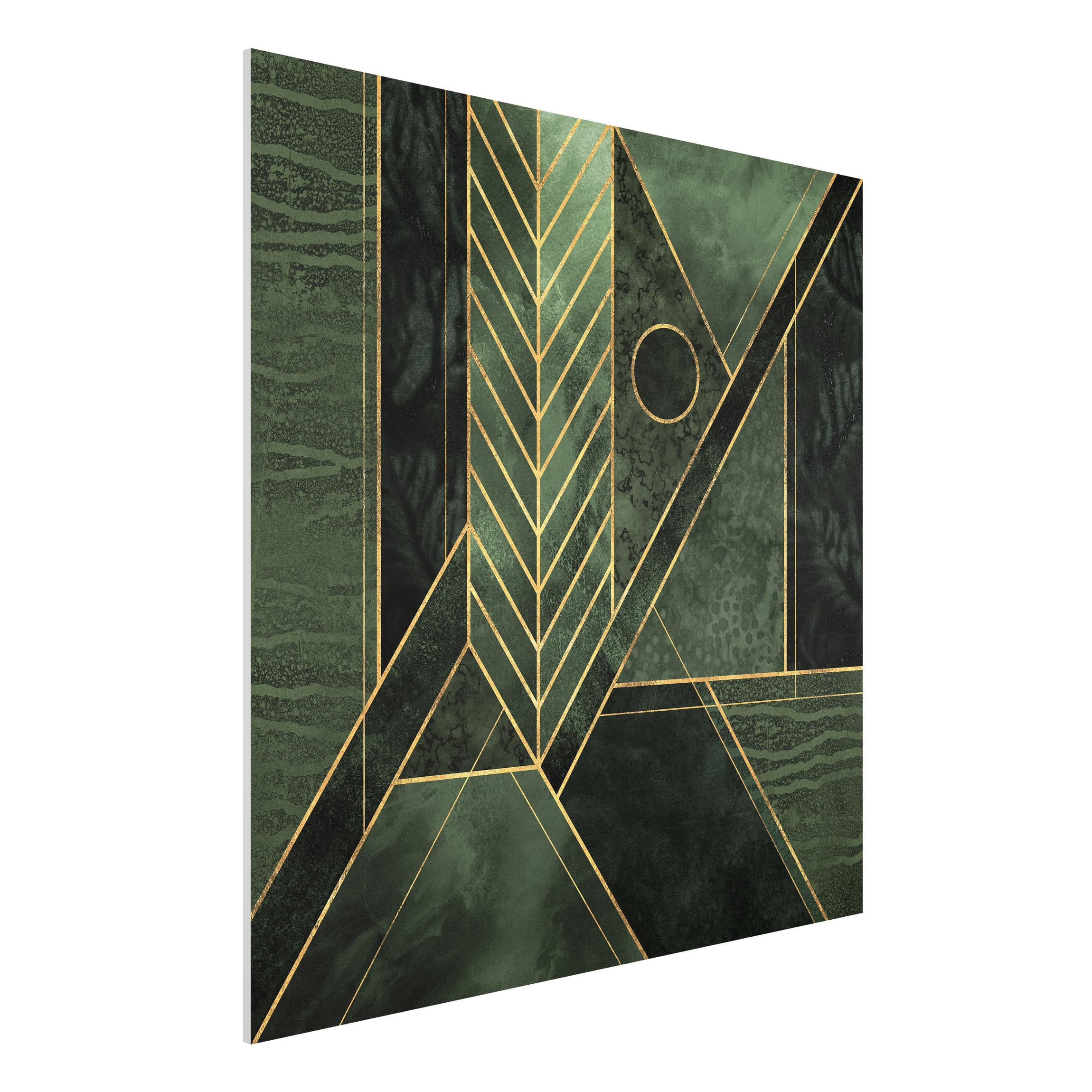 Forexbild - Quadrat Geometrische Formen Smaragd Gold