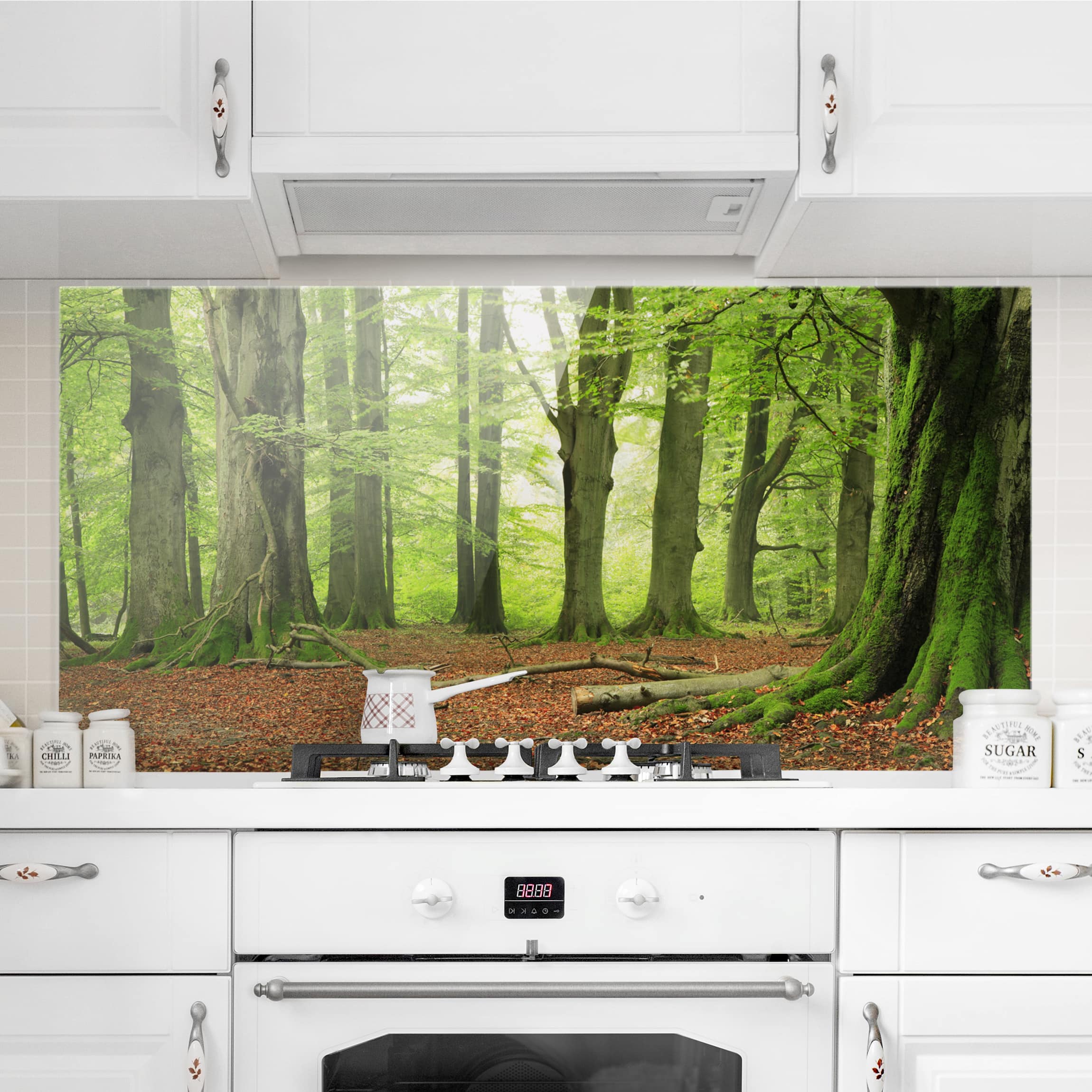 Glas Spritzschutz Mighty Beech Trees
