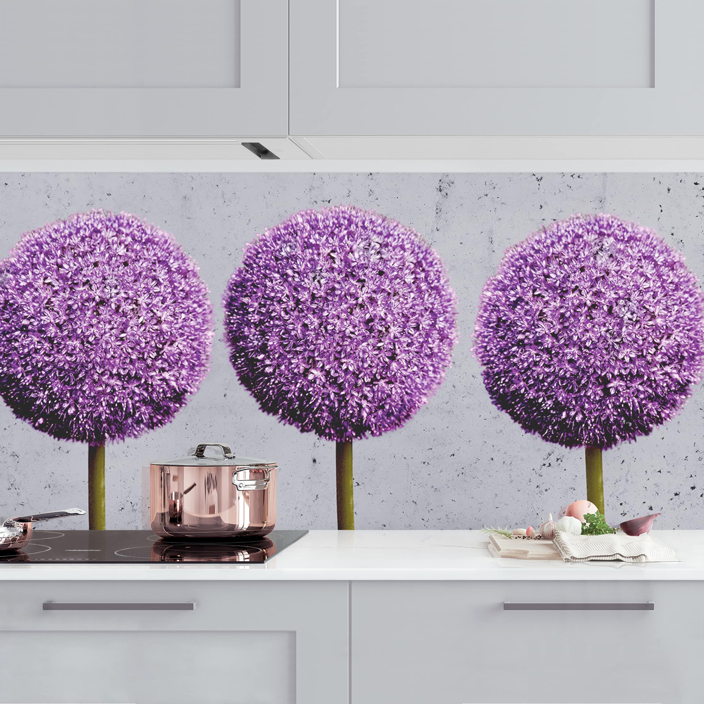 Küchenrückwand Allium Kugel-Blüten I