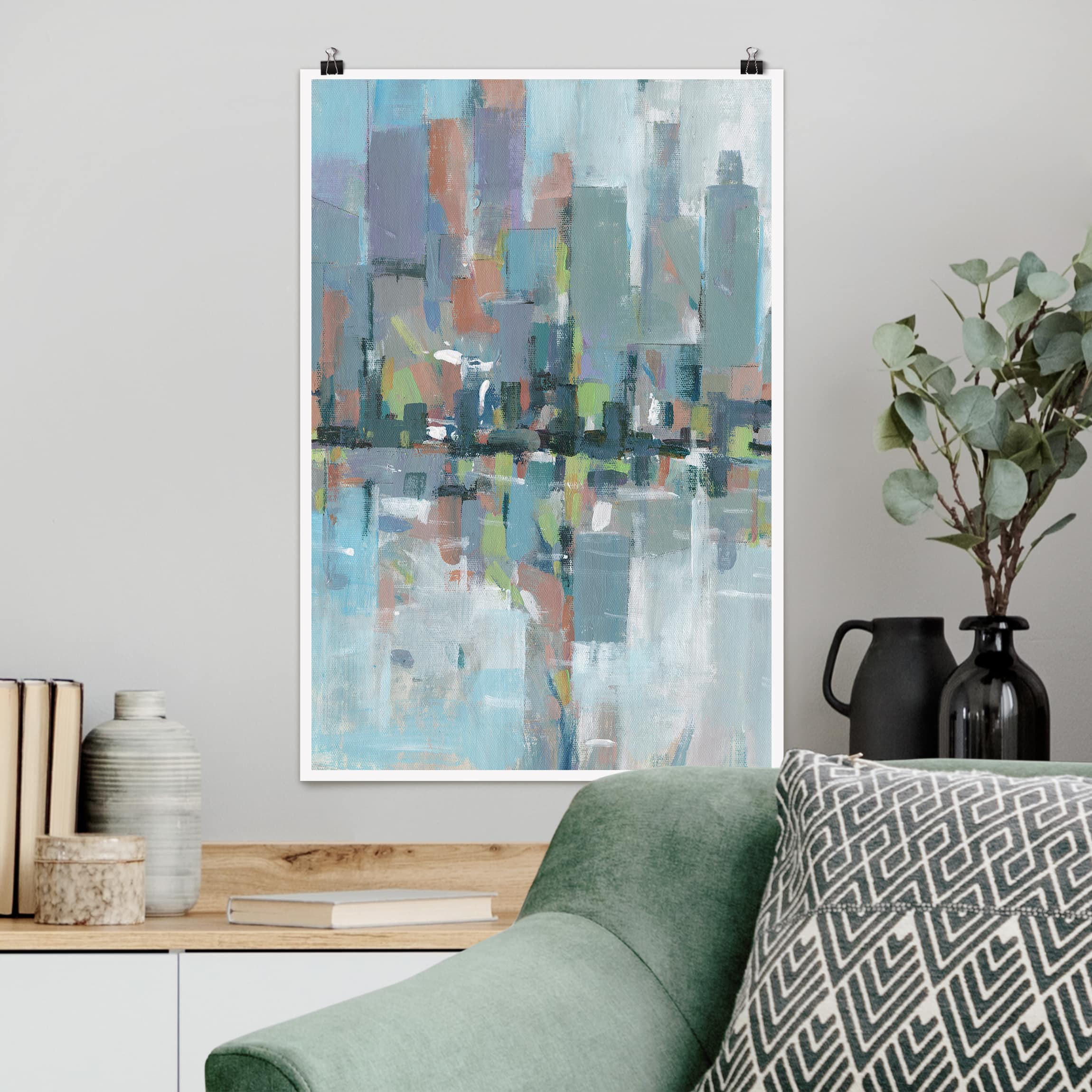 Poster - Hochformat Metro City I