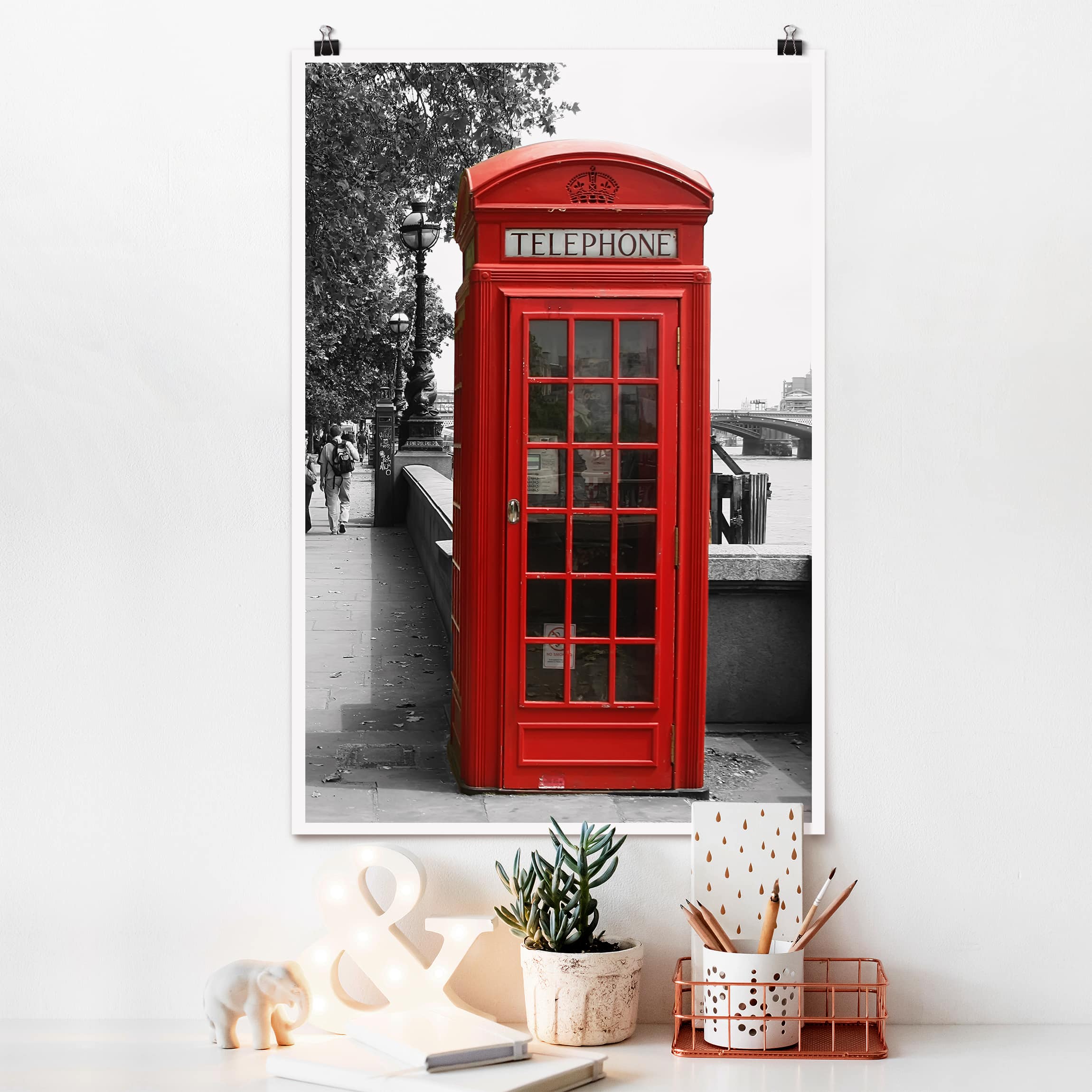 Poster - Hochformat Telephone