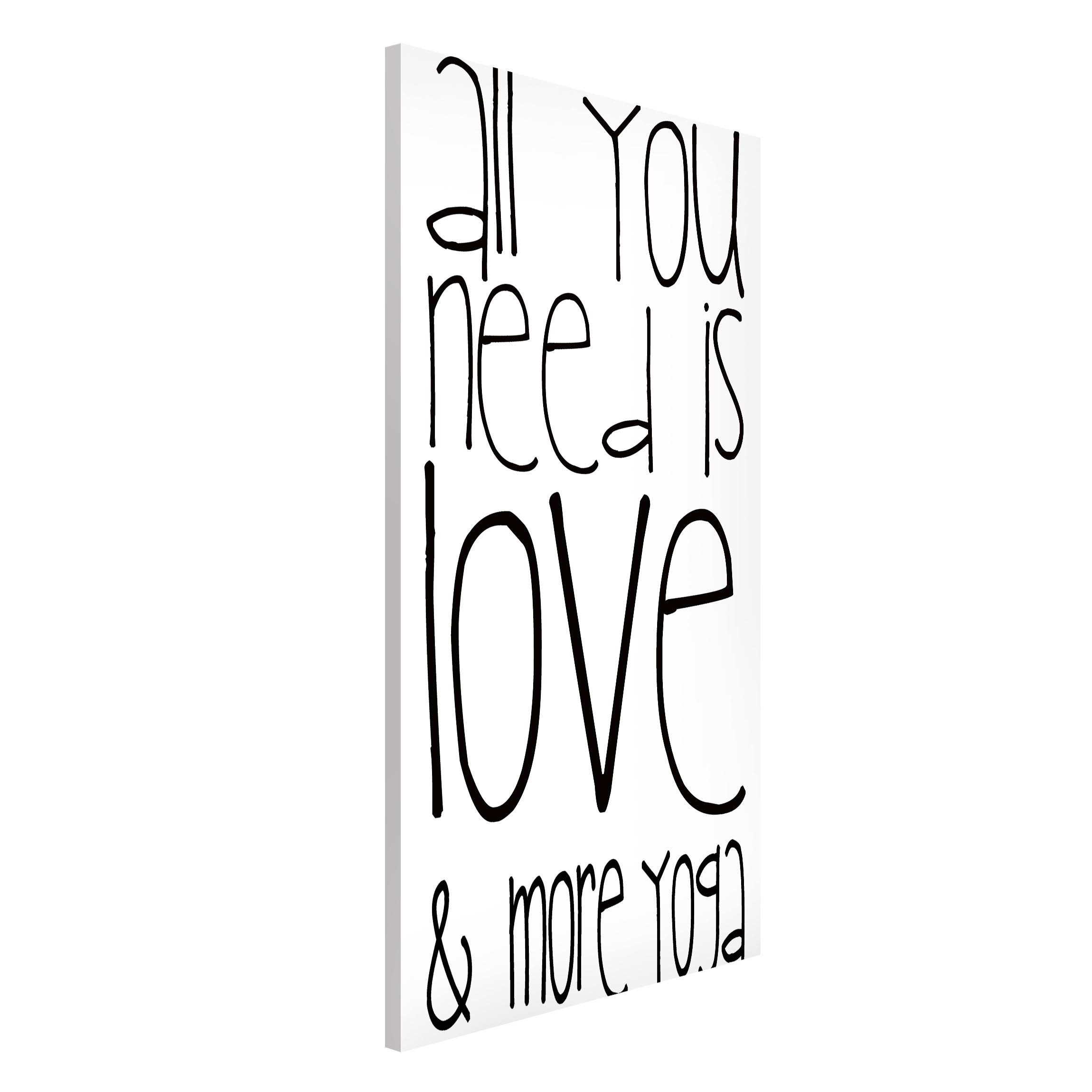 Magnettafel Love and Yoga
