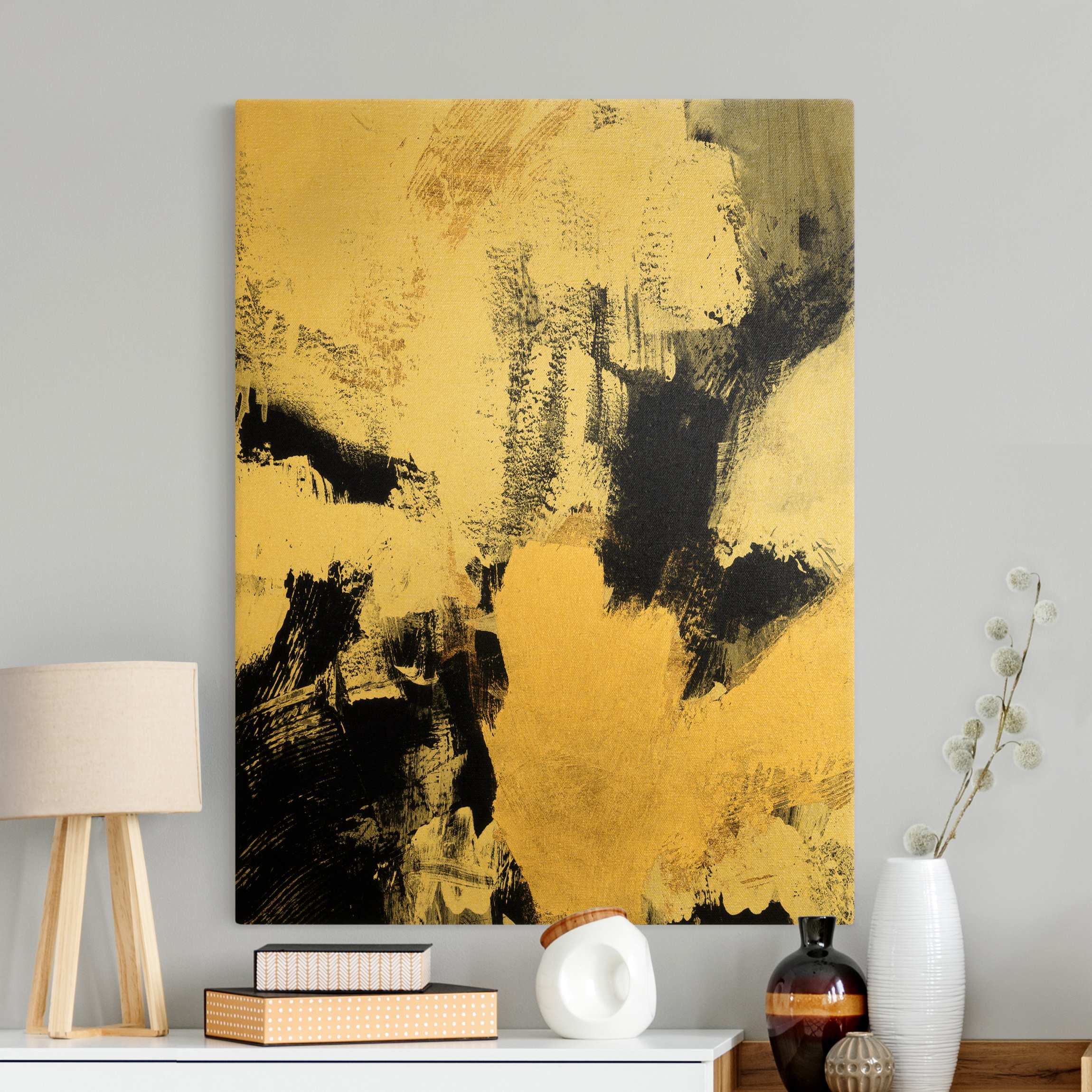 Leinwandbild Gold Collage