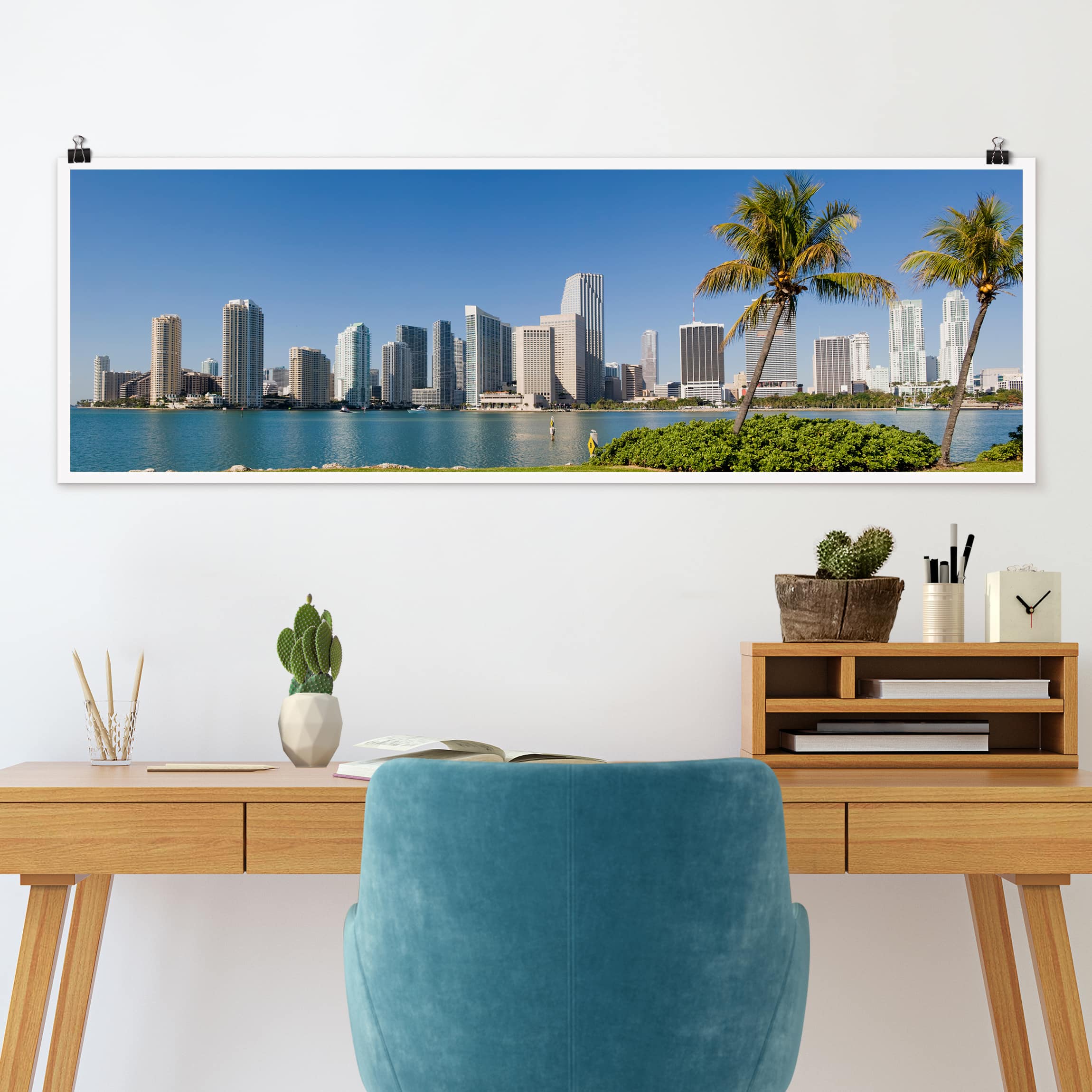 Panorama Poster Architektur & Skyline Miami Beach Skyline