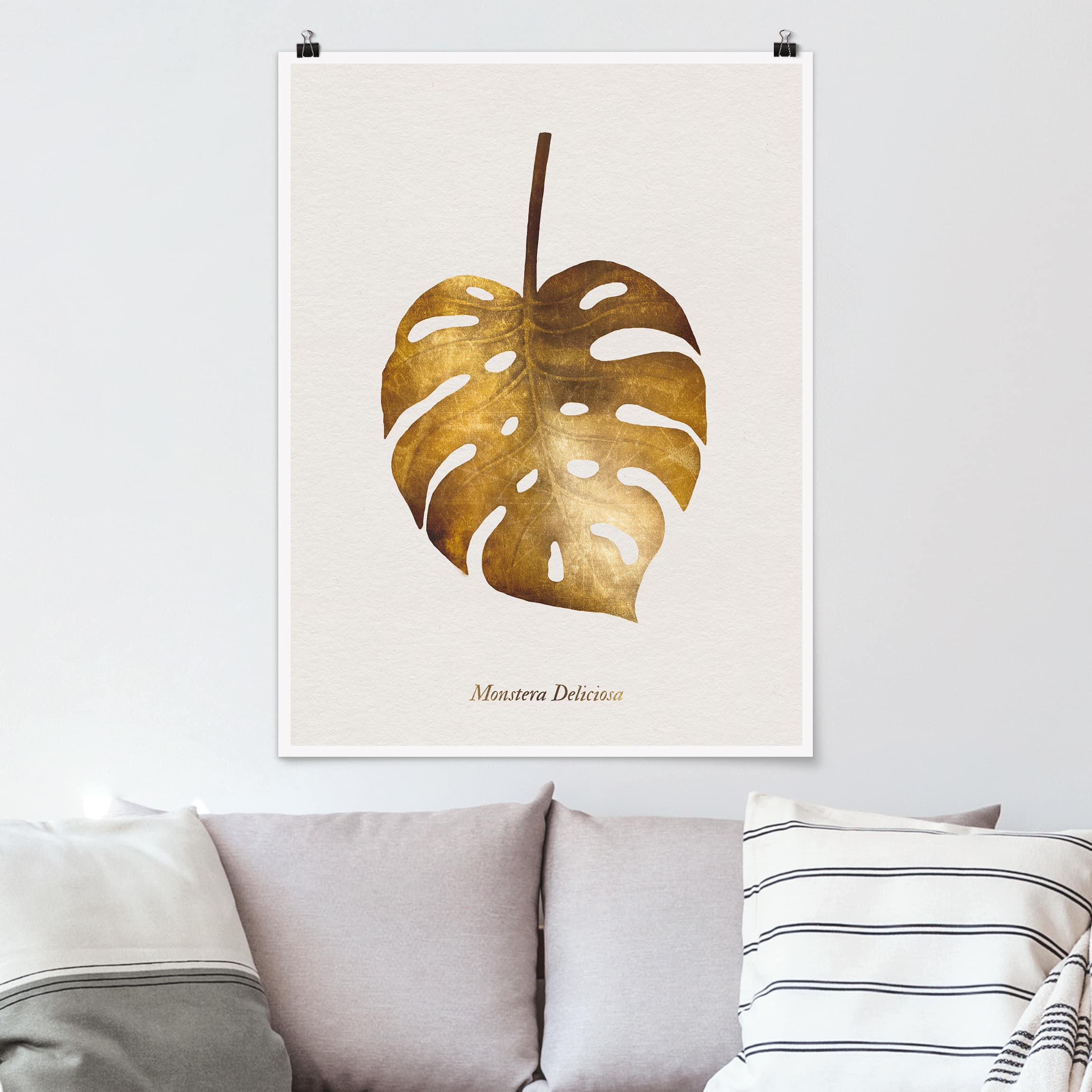 Poster Gold - Monstera