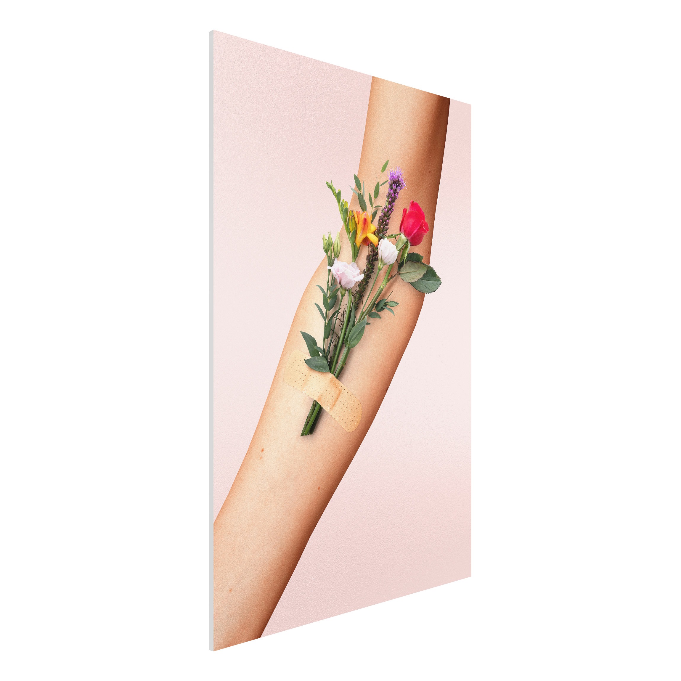 Forexbild - Hochformat Arm mit Blumen