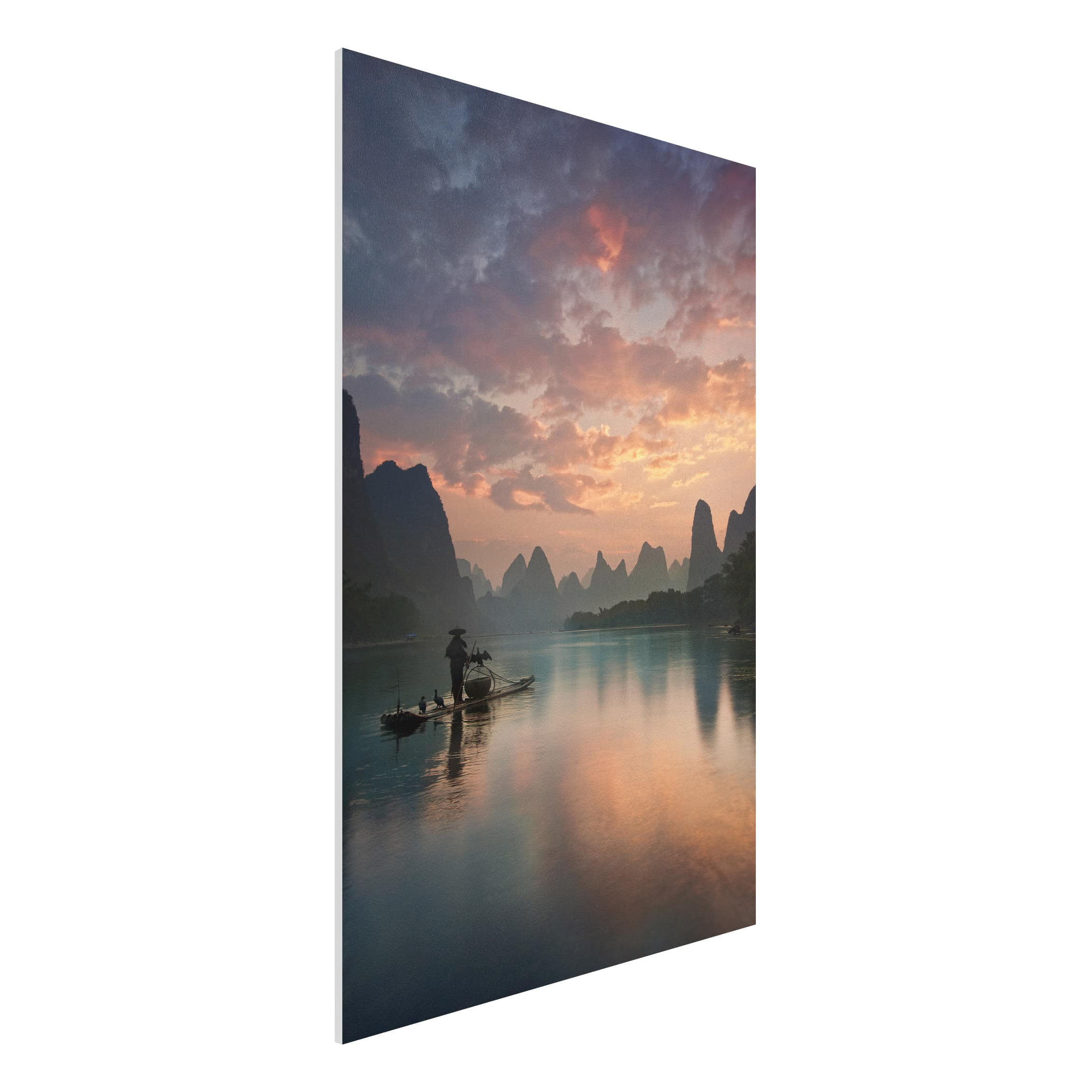 Forexbild - Hochformat Sonnenaufgang über chinesischem Fluss