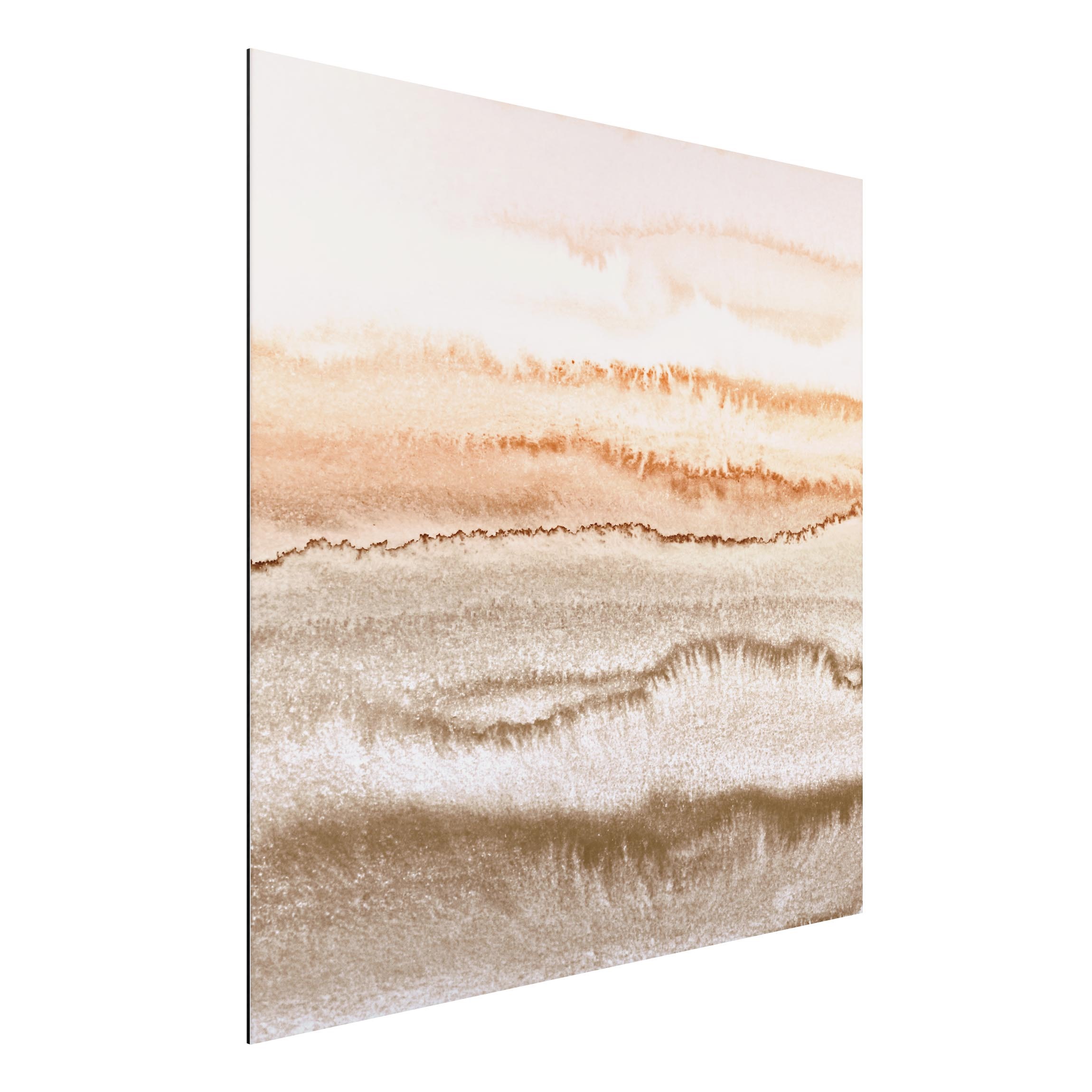 Alu-Dibond Outdoor Bild Spiel der Farben Meeresrauschen in Sepia