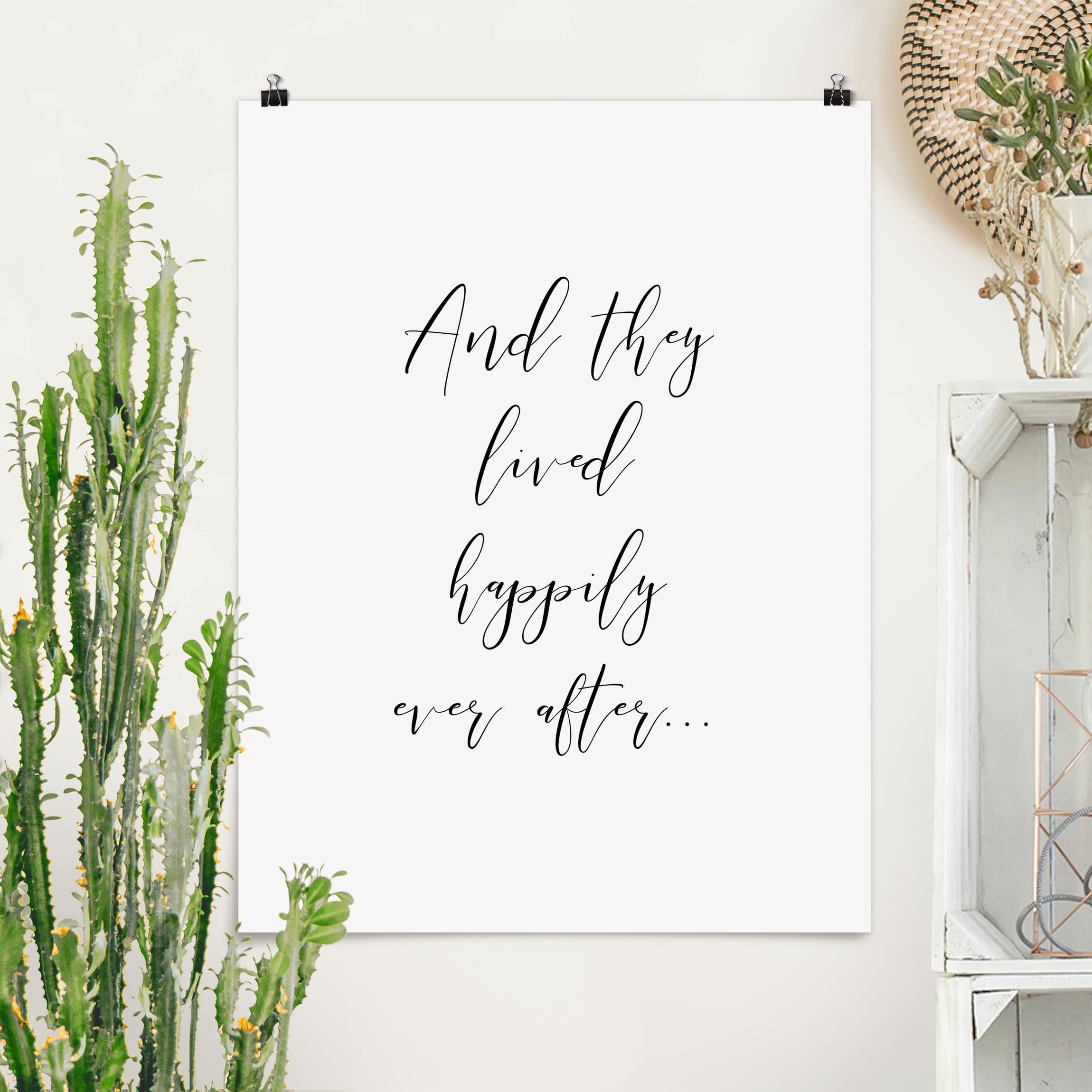 Poster - Hochformat And they lived happily ever after
