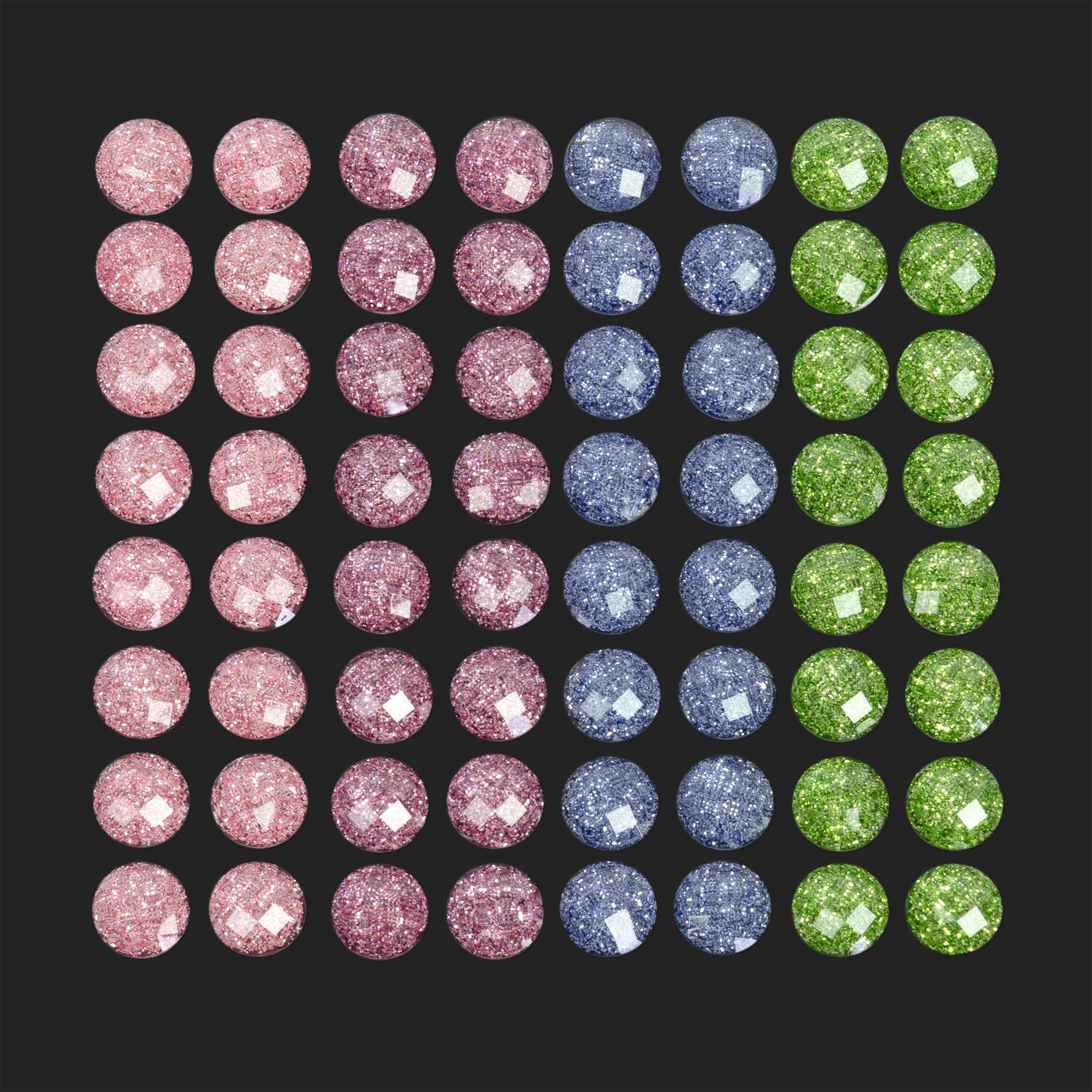 Zubehör 64 x Strasssteine Set - Pastell Schmucksteine selbstklebend