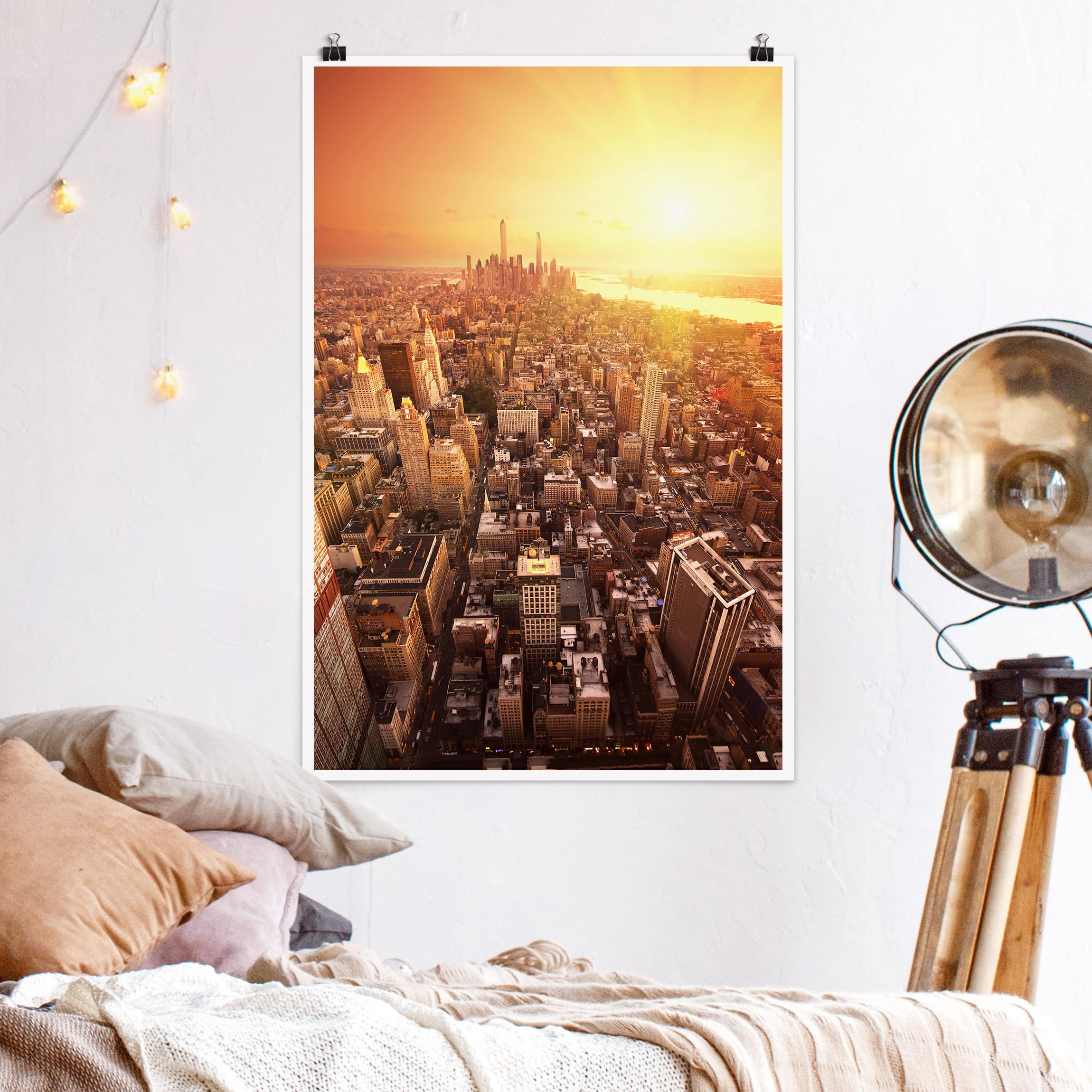 Poster - Hochformat Goldene Stadt