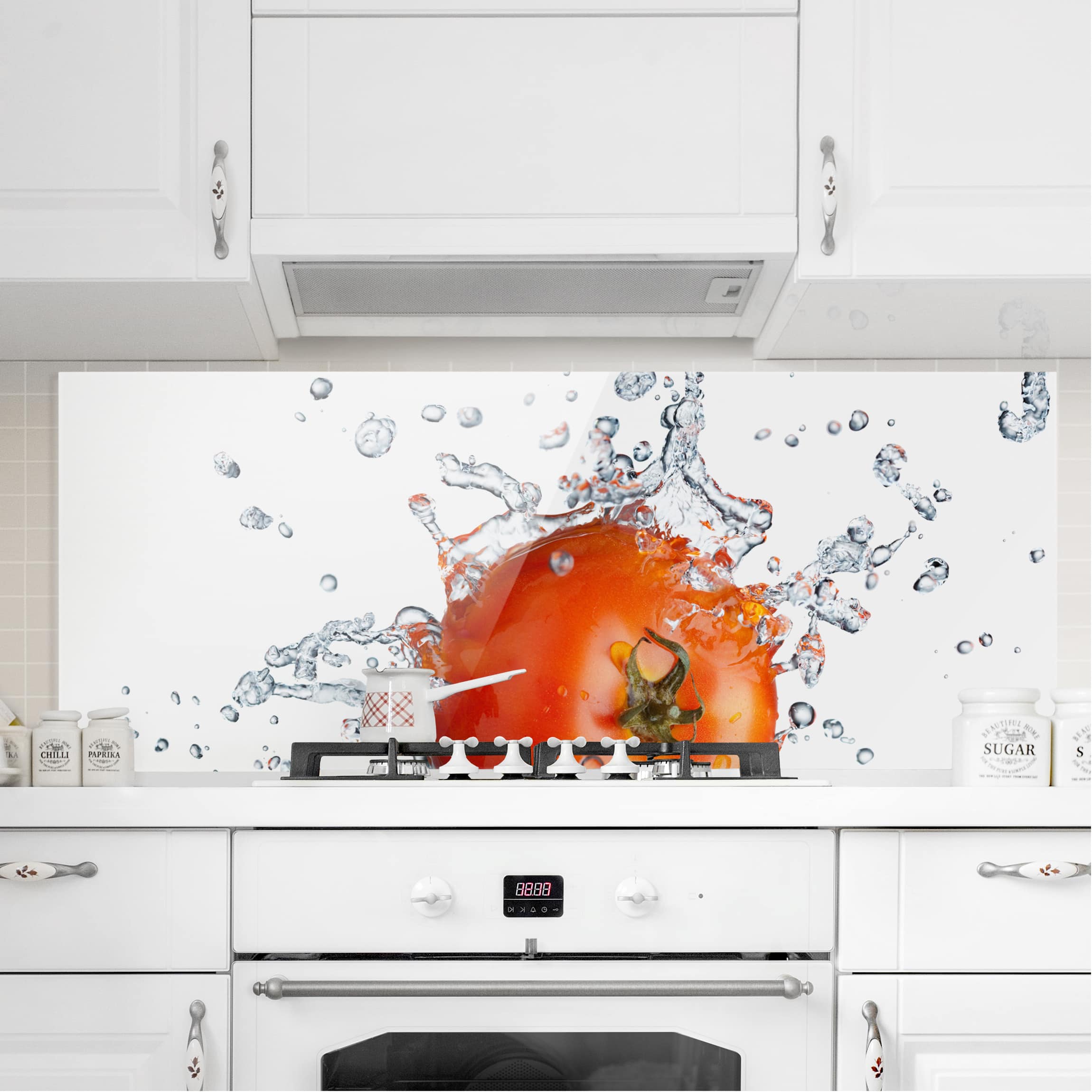 Glas Spritzschutz Frische Tomate