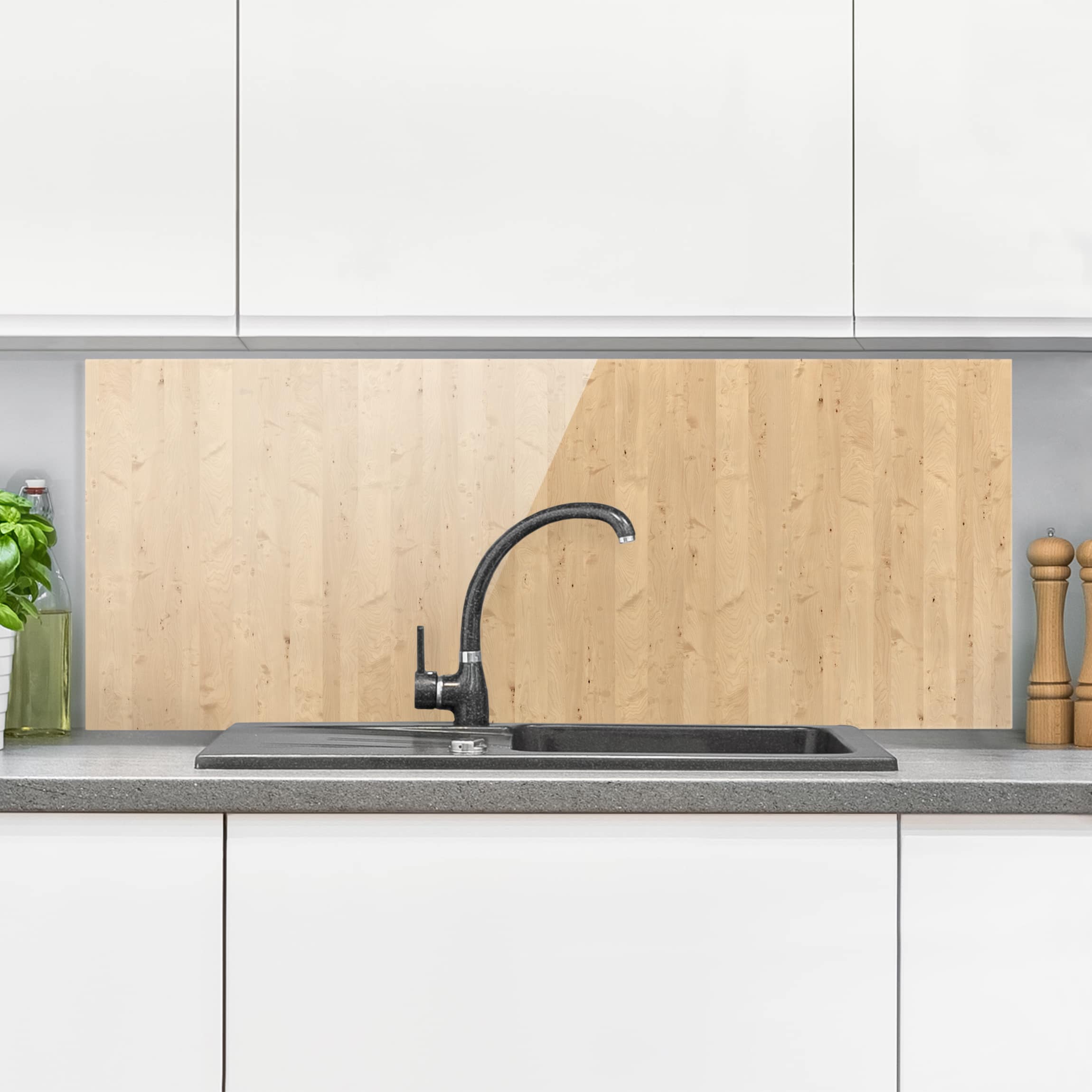 Glas Spritzschutz Apfelbirke