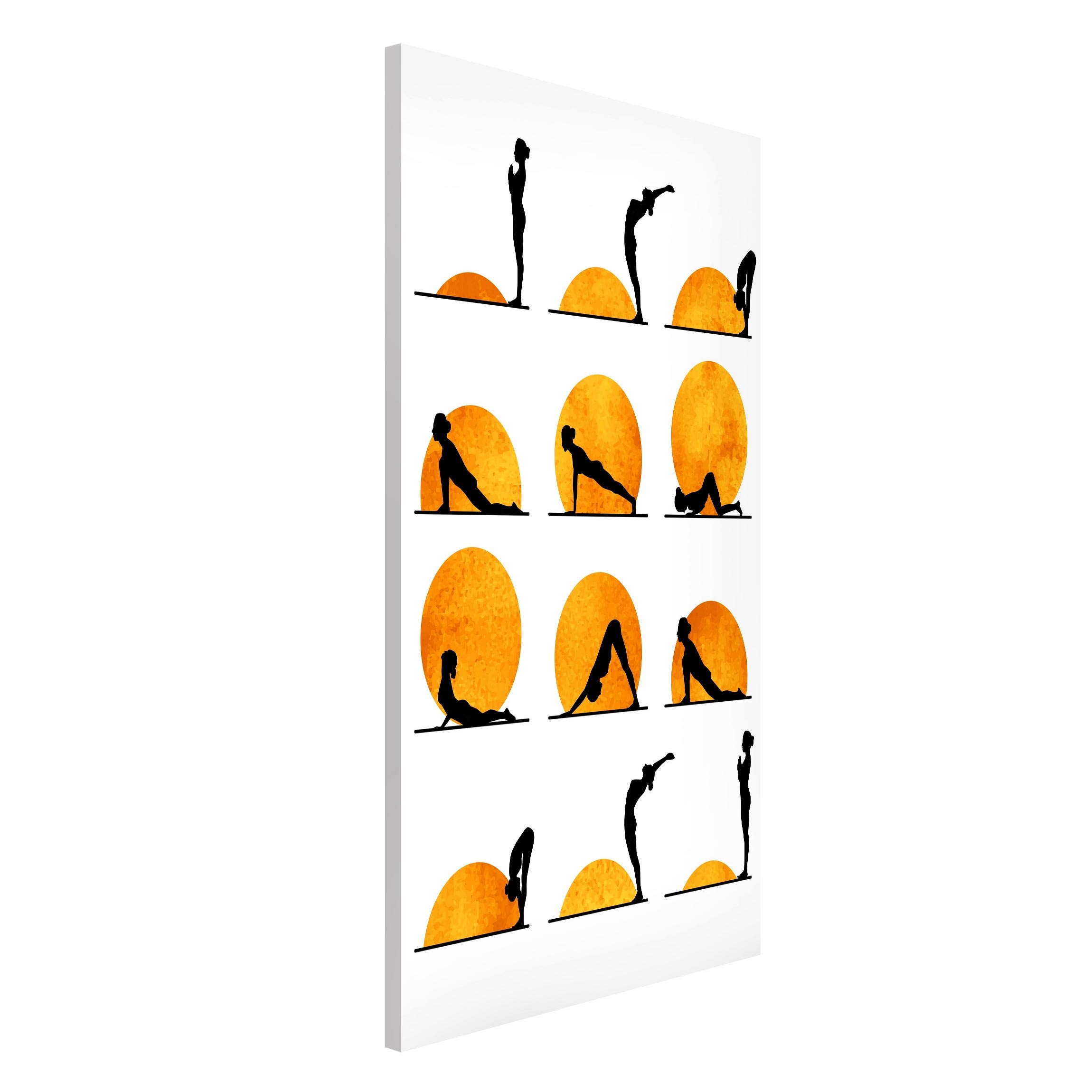 Magnettafel Yoga - Der Sonnengruß