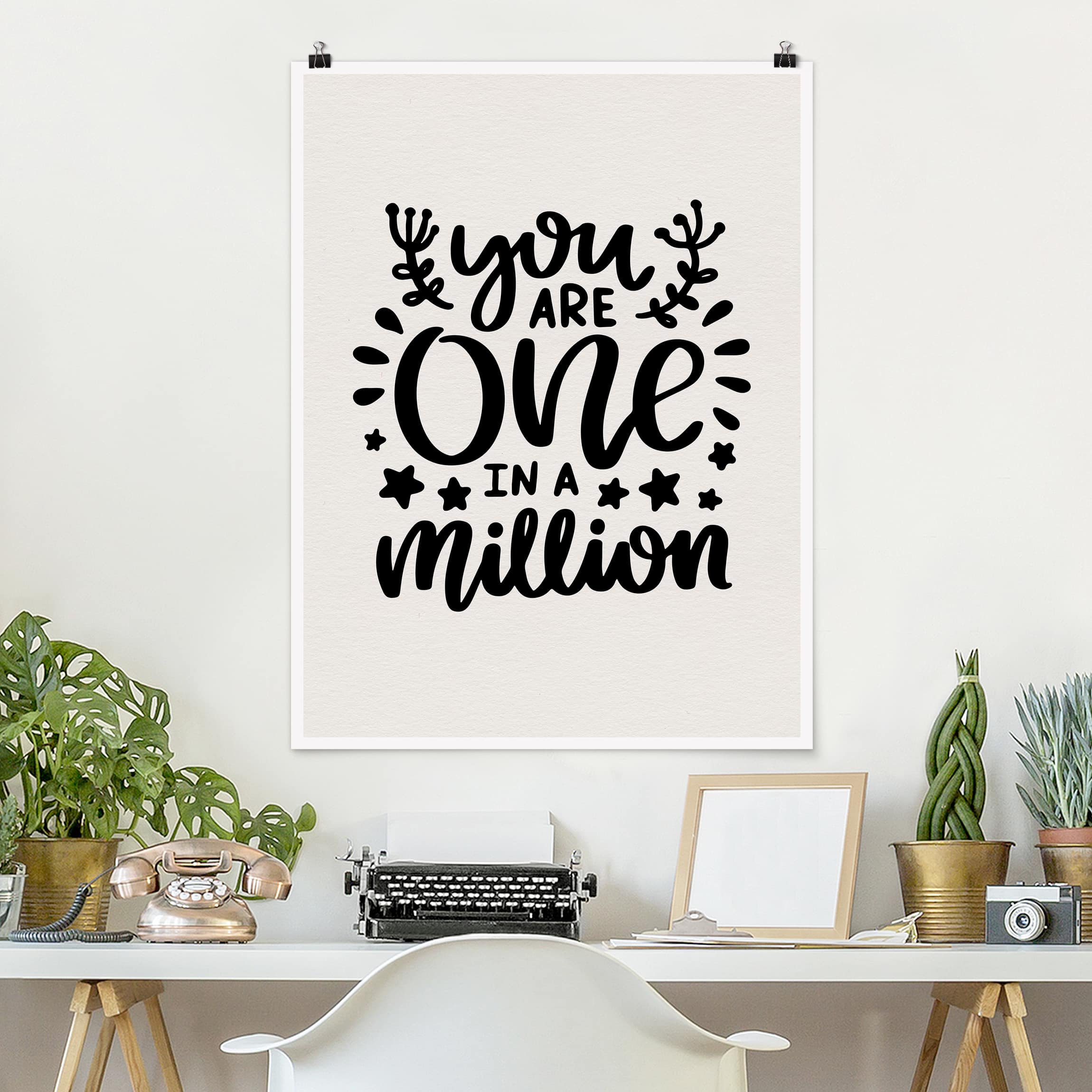 Poster Spruch You are one in a million