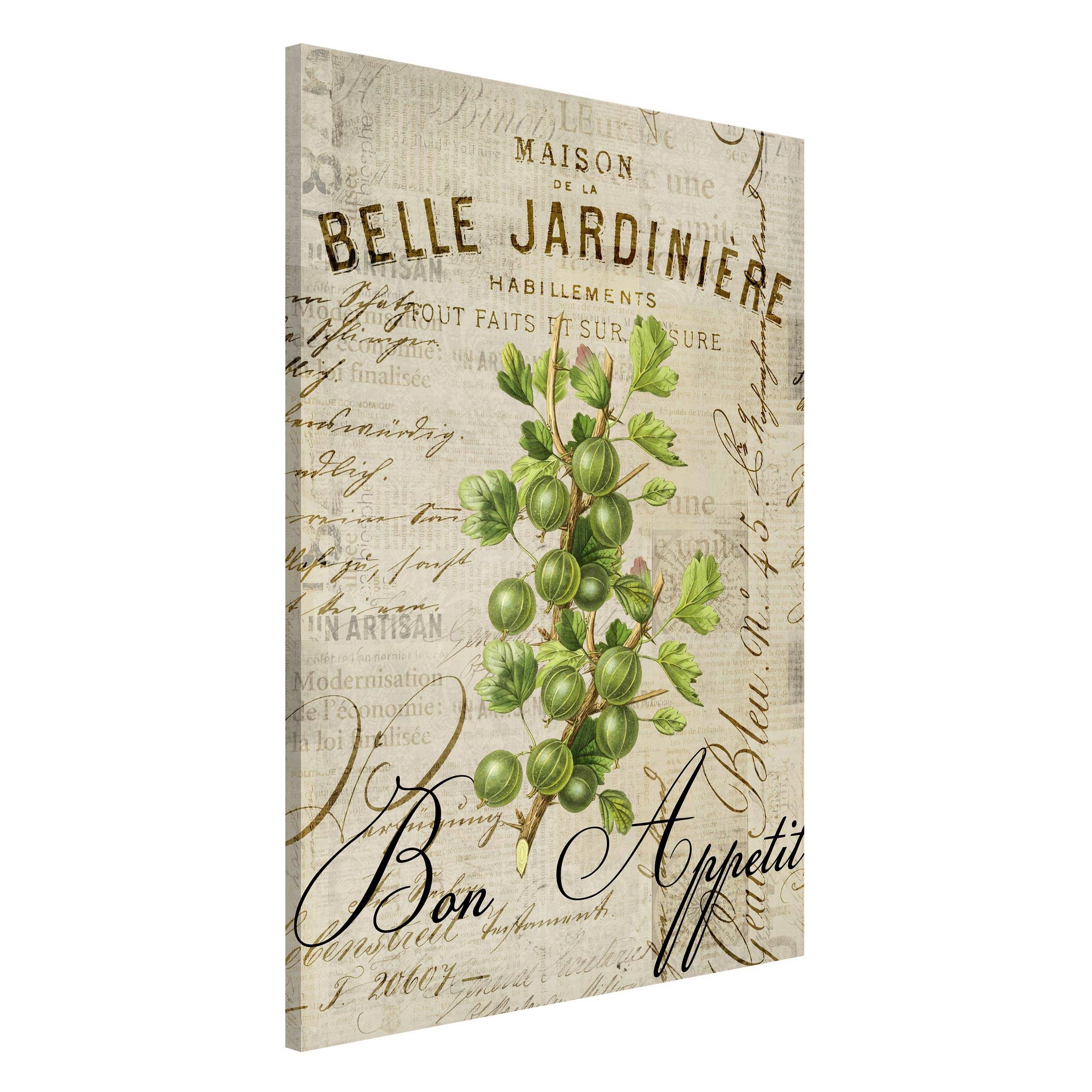 Magnettafel Shabby Chic Collage - Stachelbeere