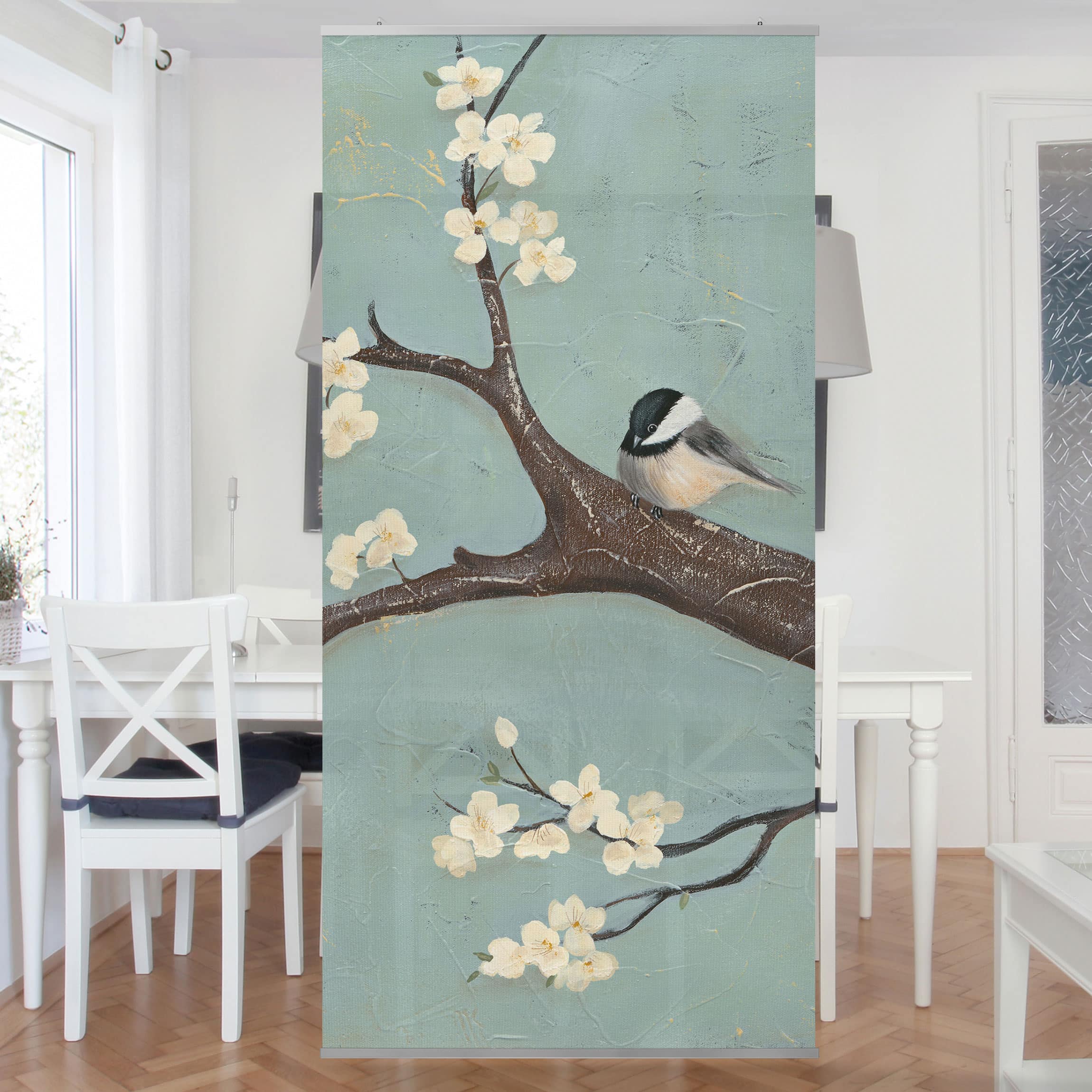 Raumteiler Meise auf Kirschbaum